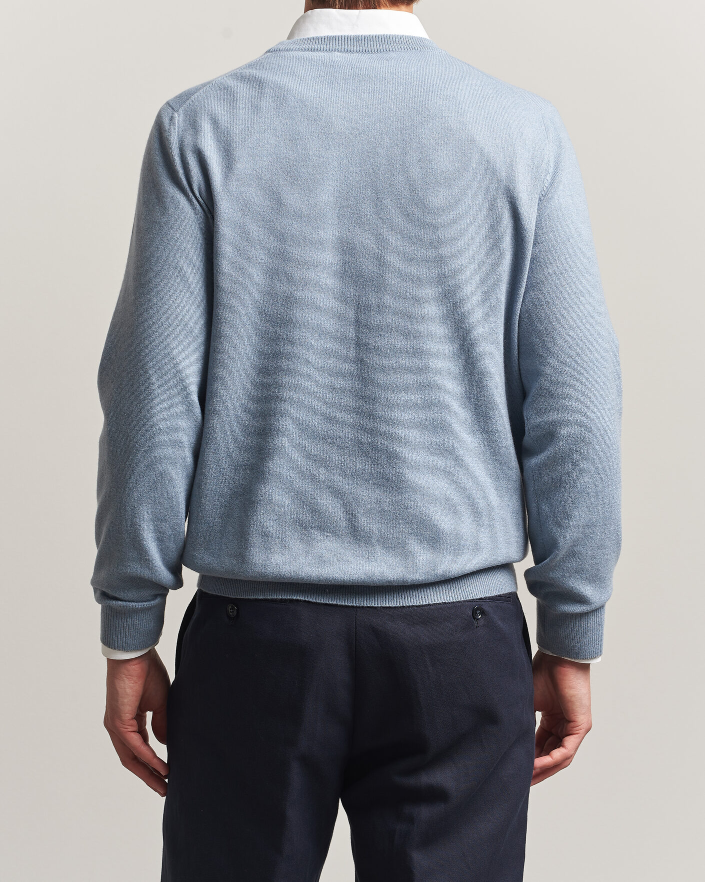 Uomini | Maglieria | Brunello Cucinelli | 2 Ply Cashmere Pullover Denim Blue