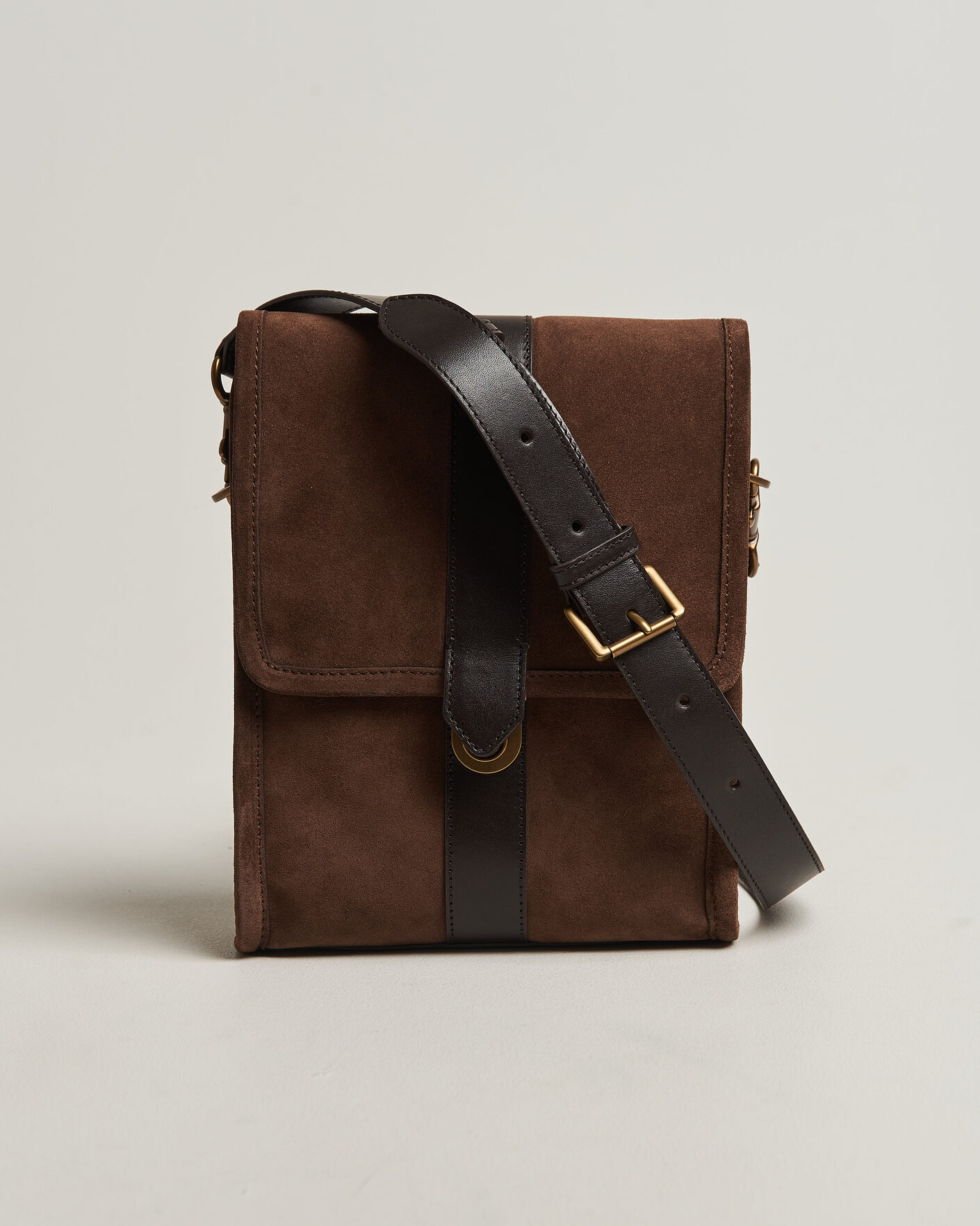 Uomini | Borse | Gant | Suede Shoulder Bag Soil Brown