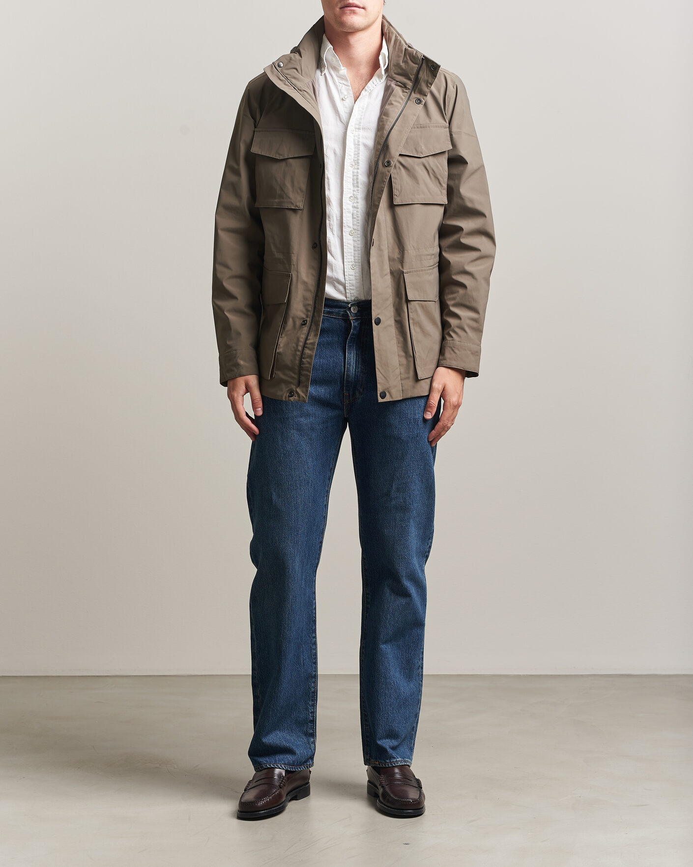 Uomini | Giacche | Gant | Lightweight 4-Pocket Field Jacket Faded Taupe