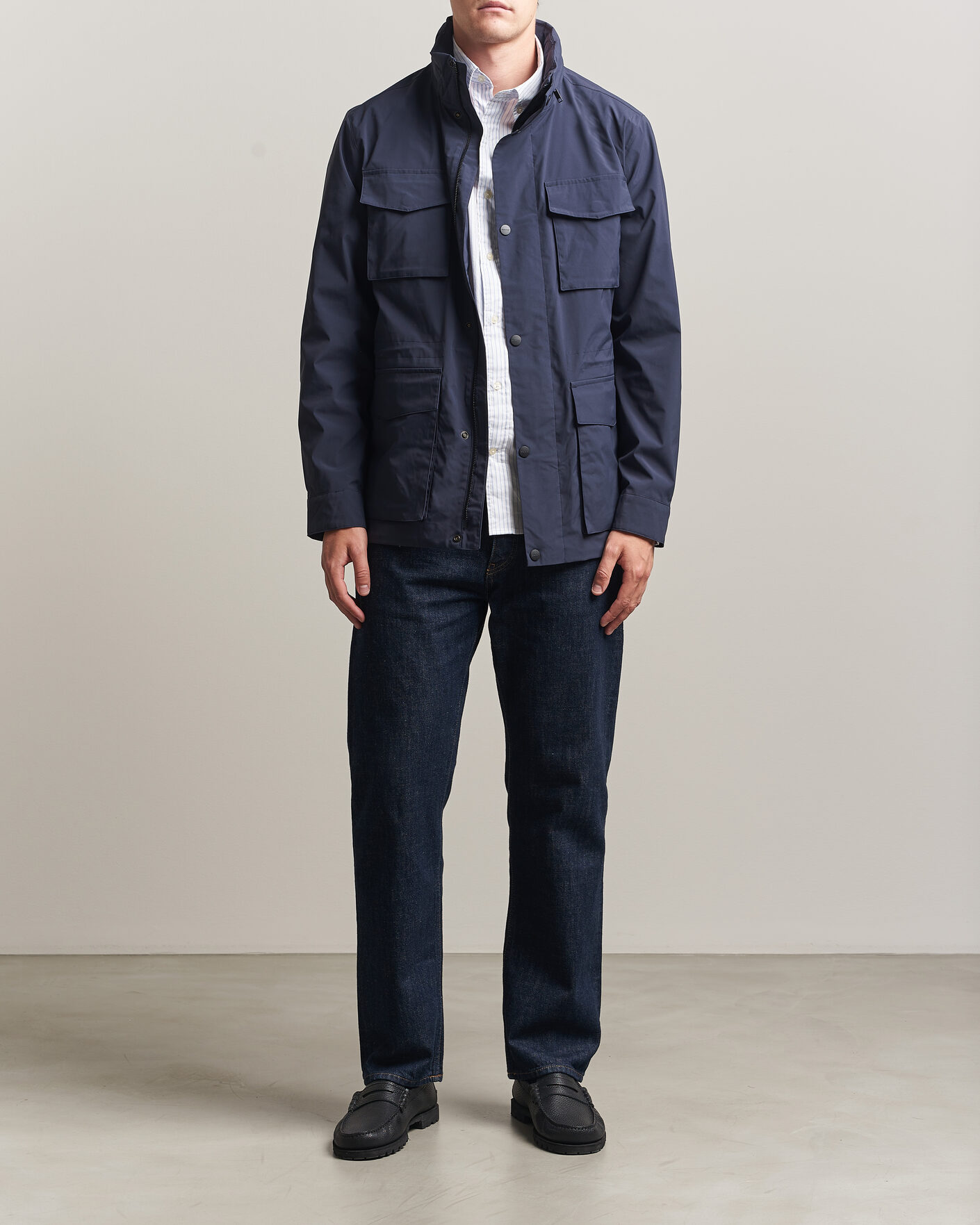 Uomini | Giacche | Gant | Lightweight 4-Pocket Field Jacket Evening Blue