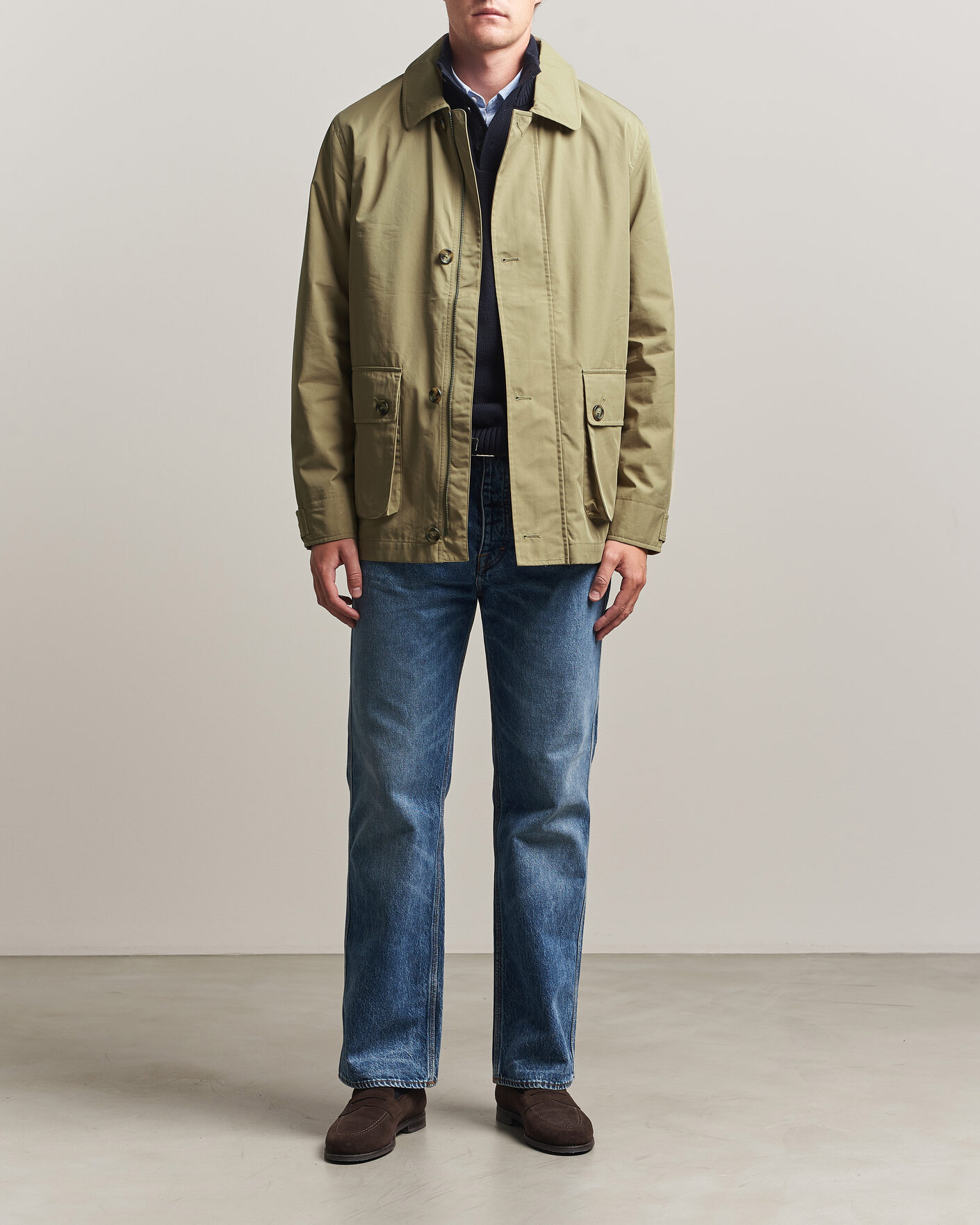 Uomini | Giacche | Gant | Cotton Barn Jacket Light Taupe