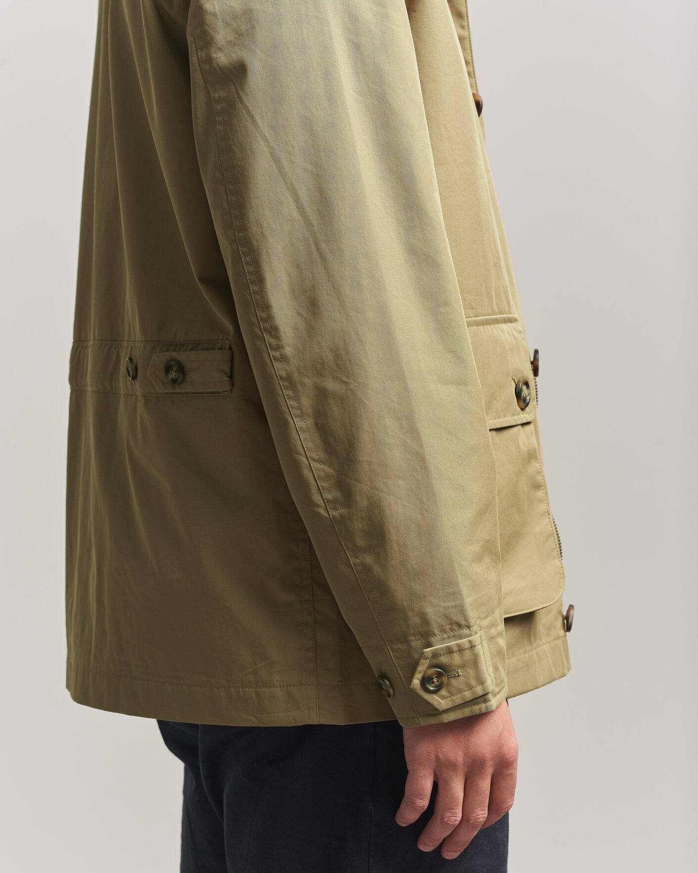 Uomini | Giacche | Gant | Cotton Barn Jacket Light Taupe