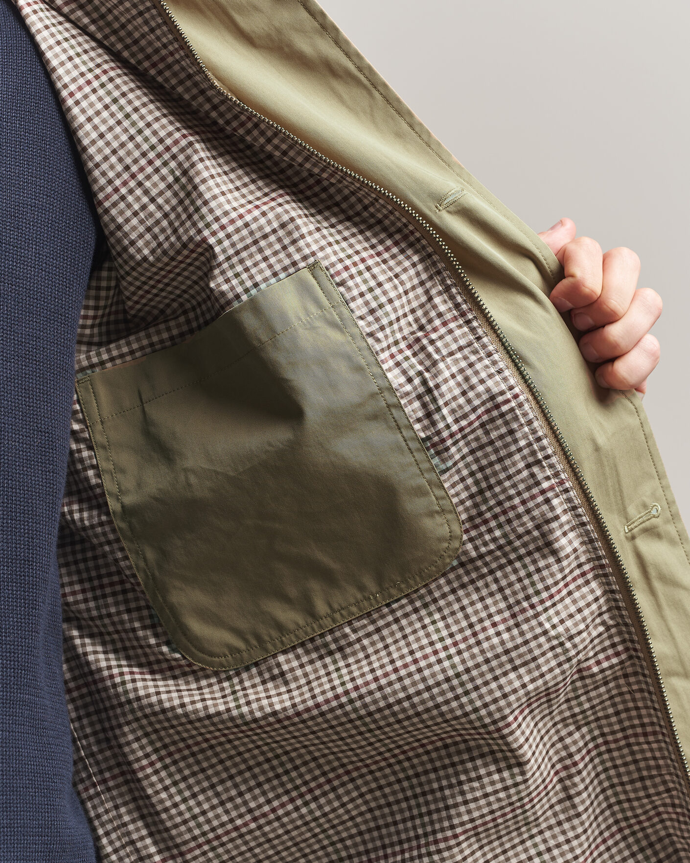 Uomini | Giacche | Gant | Cotton Barn Jacket Light Taupe