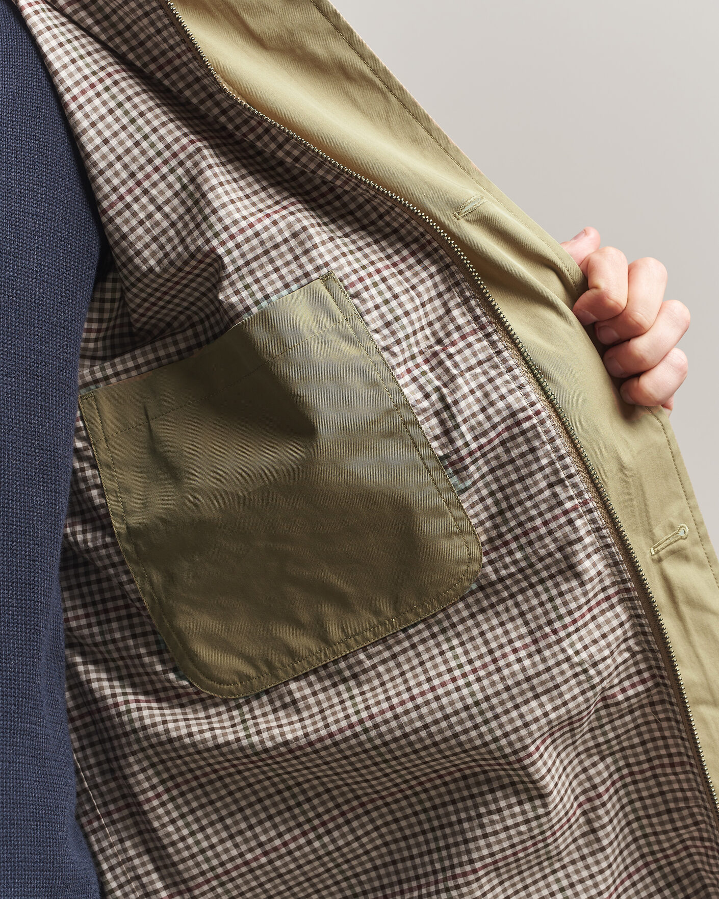 Uomini | Giacche | Gant | Cotton Barn Jacket Light Taupe