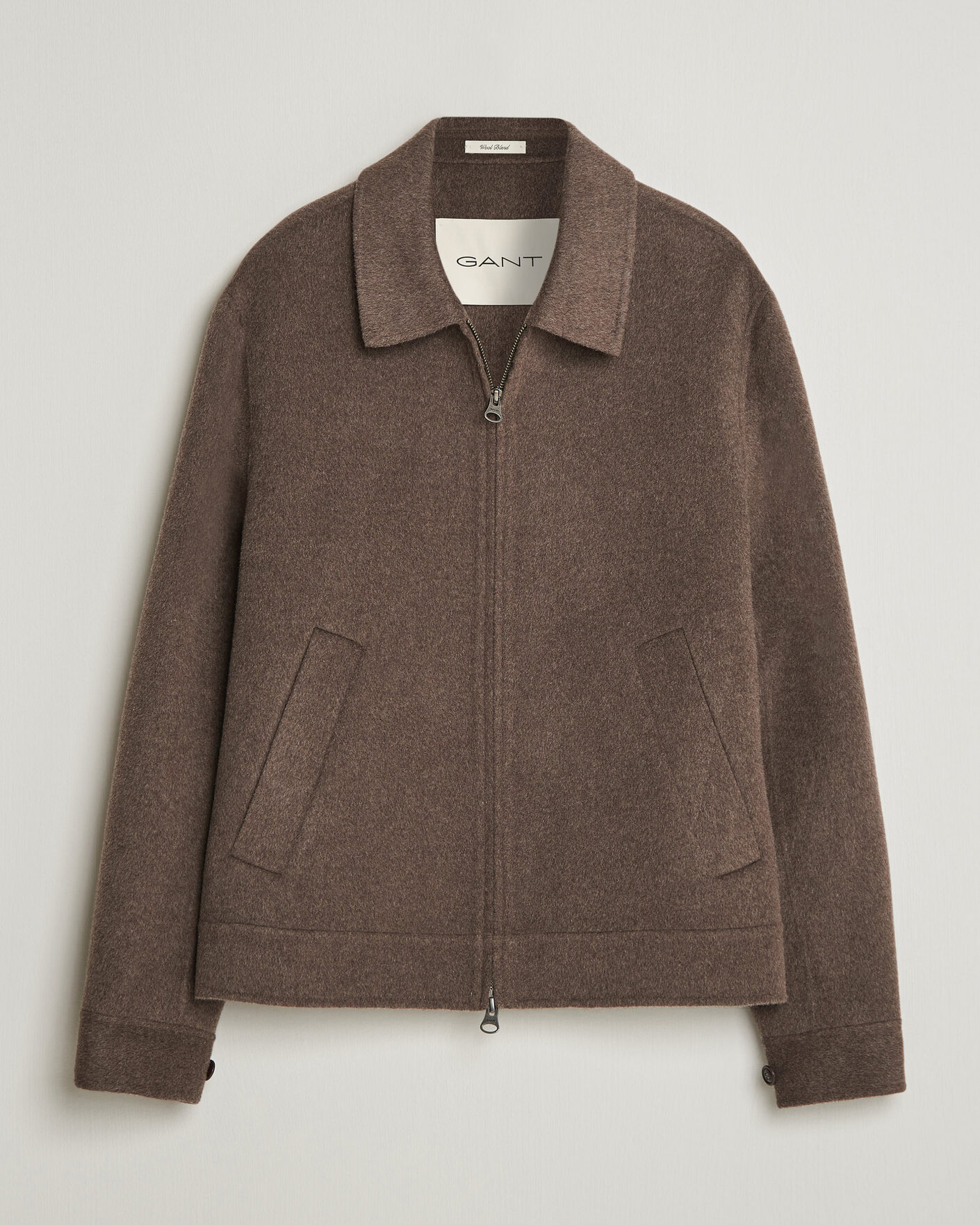 Uomini | Giacche | Gant | Handstitched Wool/Cashmere Jacket Shadow Brown