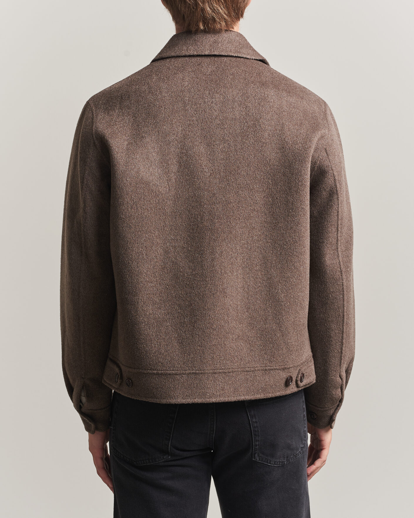 Uomini | Giacche | Gant | Handstitched Wool/Cashmere Jacket Shadow Brown