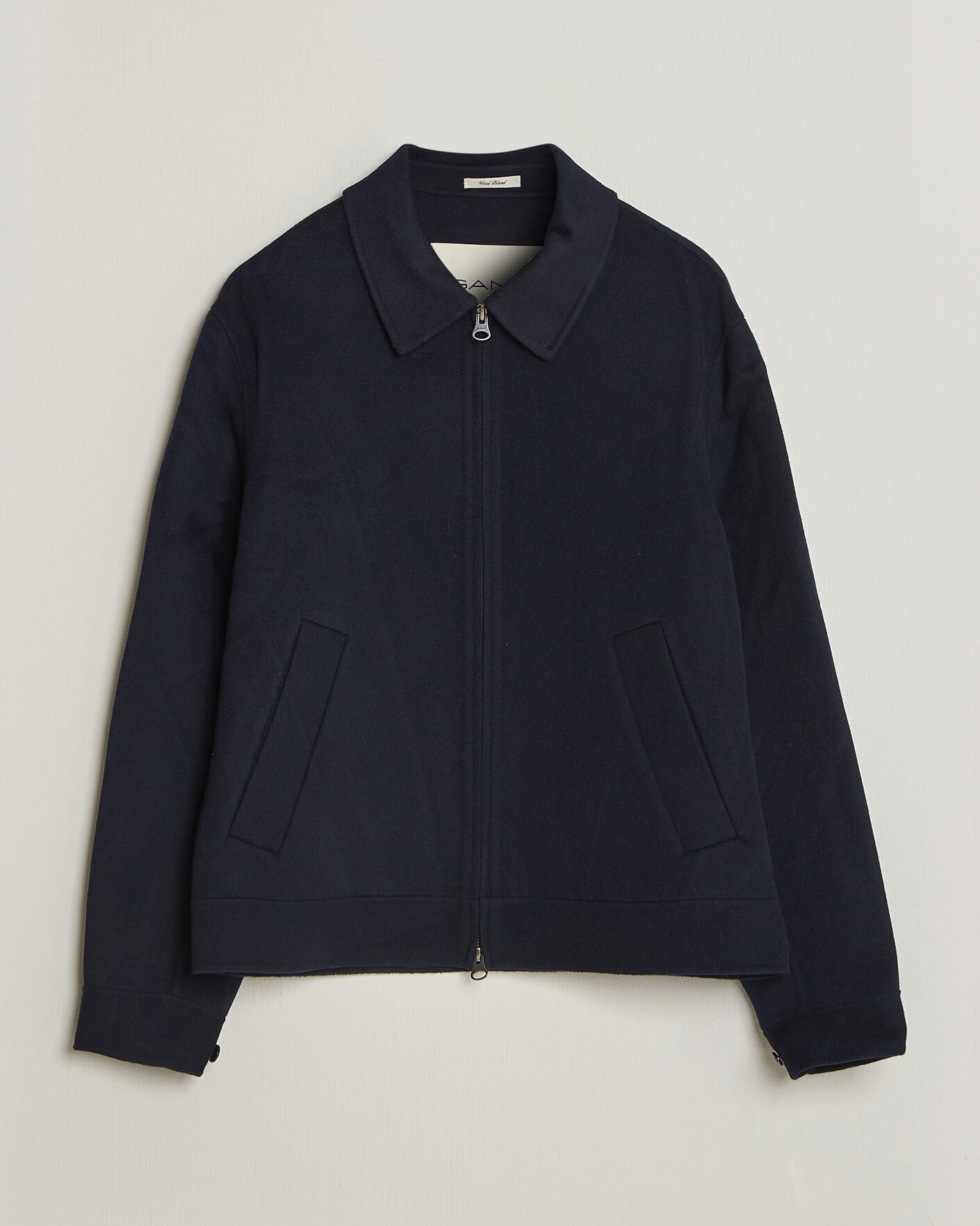 Uomini | Giacche | Gant | Handstitched Wool/Cashmere Jacket Evening Blue