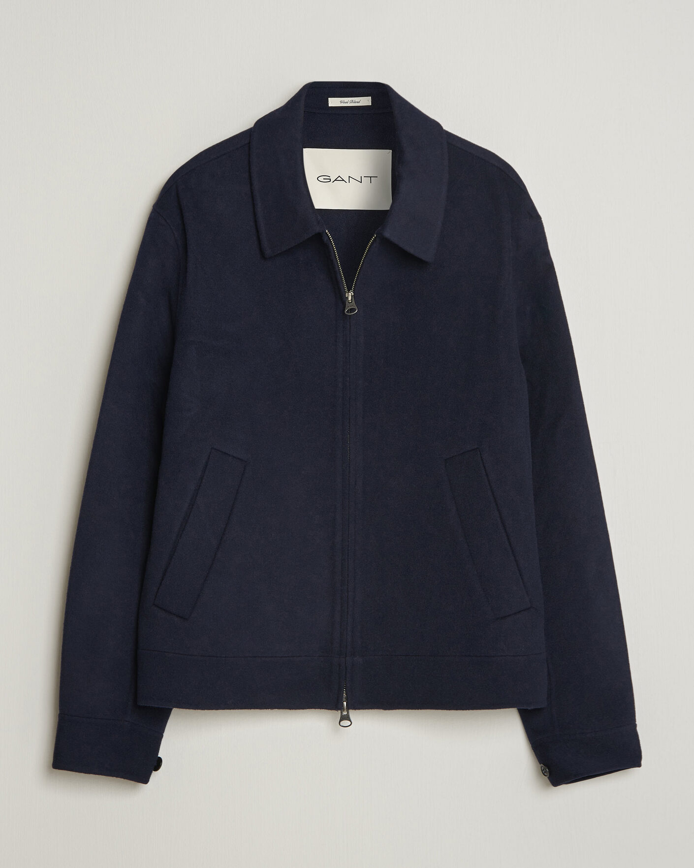 Uomini | Giacche | Gant | Handstitched Wool/Cashmere Jacket Evening Blue