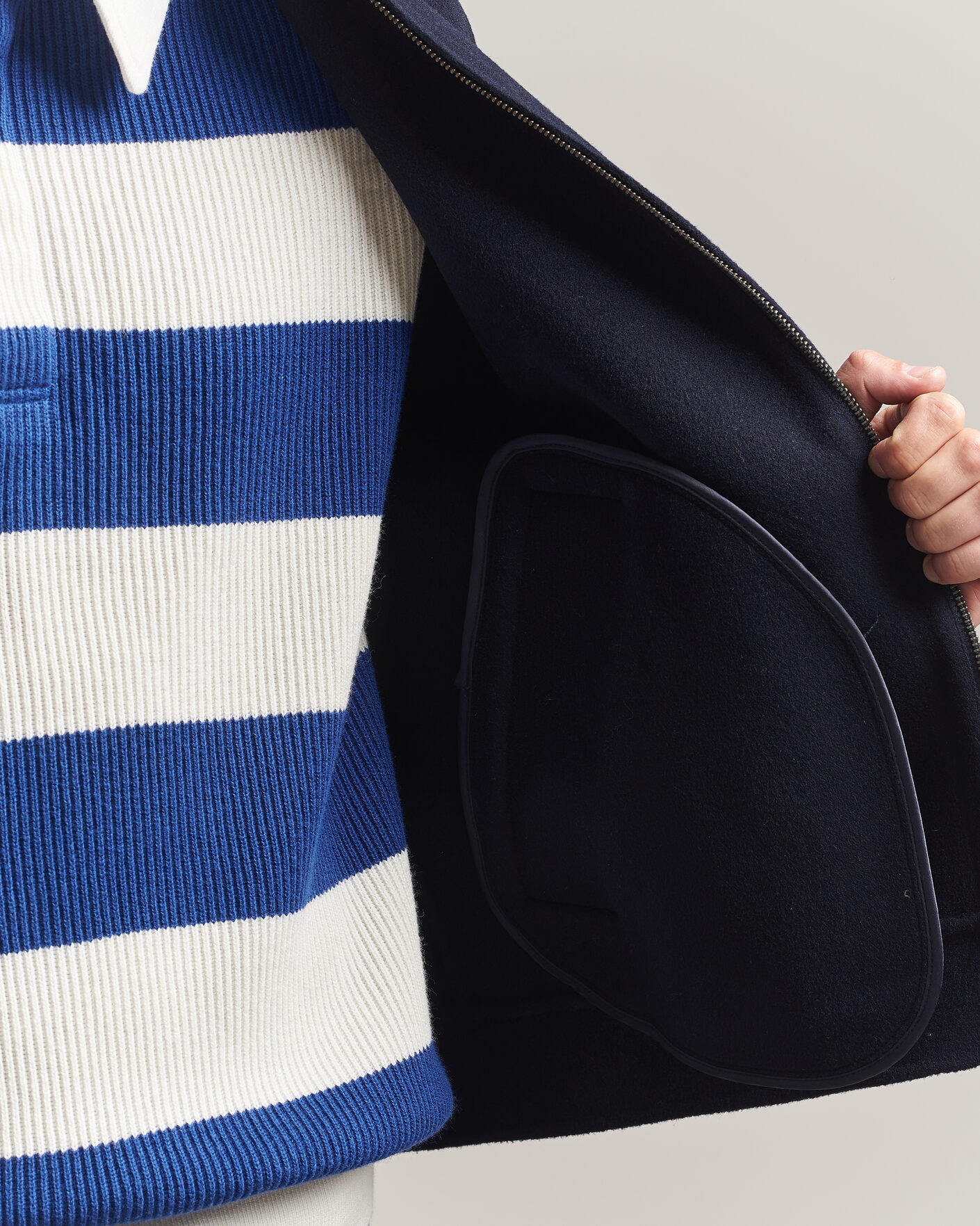 Uomini | Giacche | Gant | Handstitched Wool/Cashmere Jacket Evening Blue