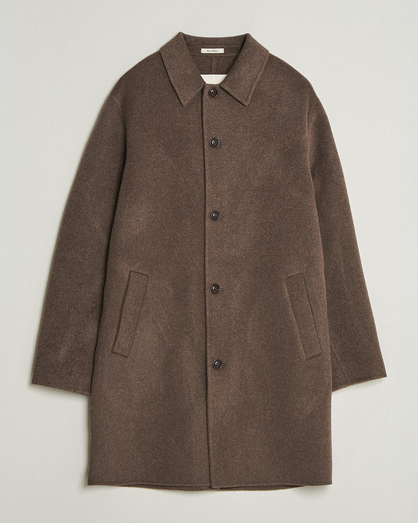 Uomini | Giacche | Gant | Handstitched Wool/Cashmere Top Coat Shadow Brown