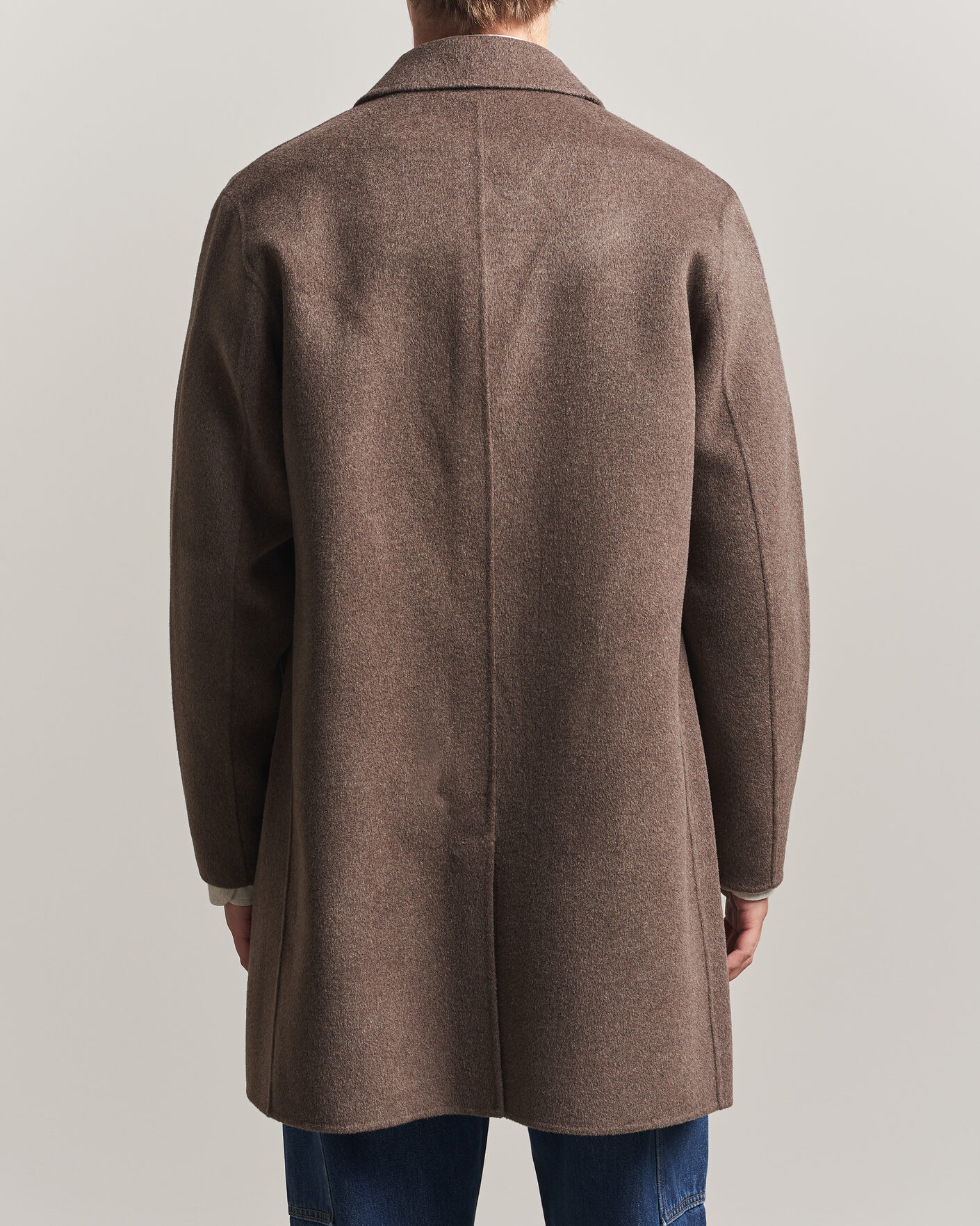 Uomini | Giacche | Gant | Handstitched Wool/Cashmere Top Coat Shadow Brown
