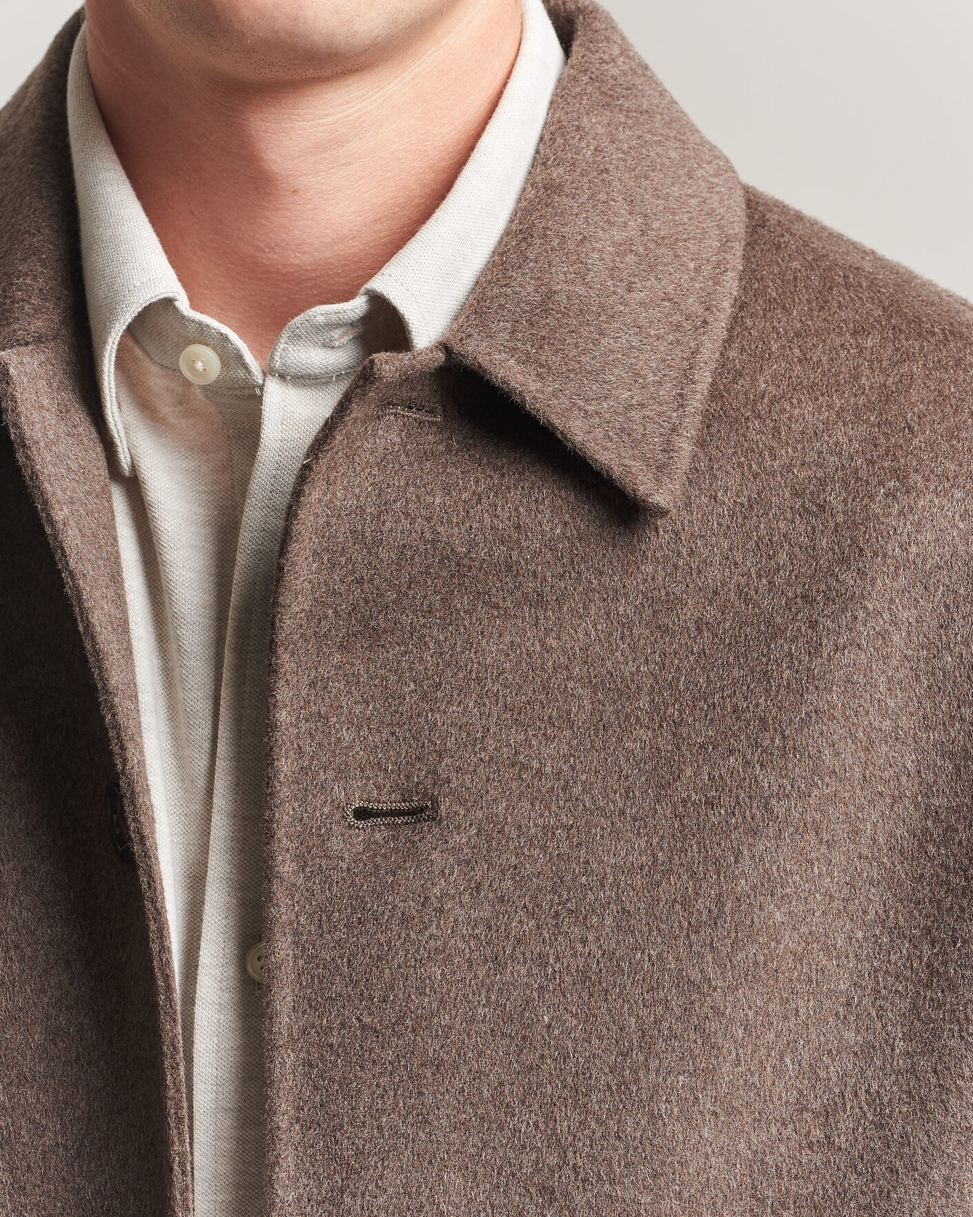 Uomini | Giacche | Gant | Handstitched Wool/Cashmere Top Coat Shadow Brown