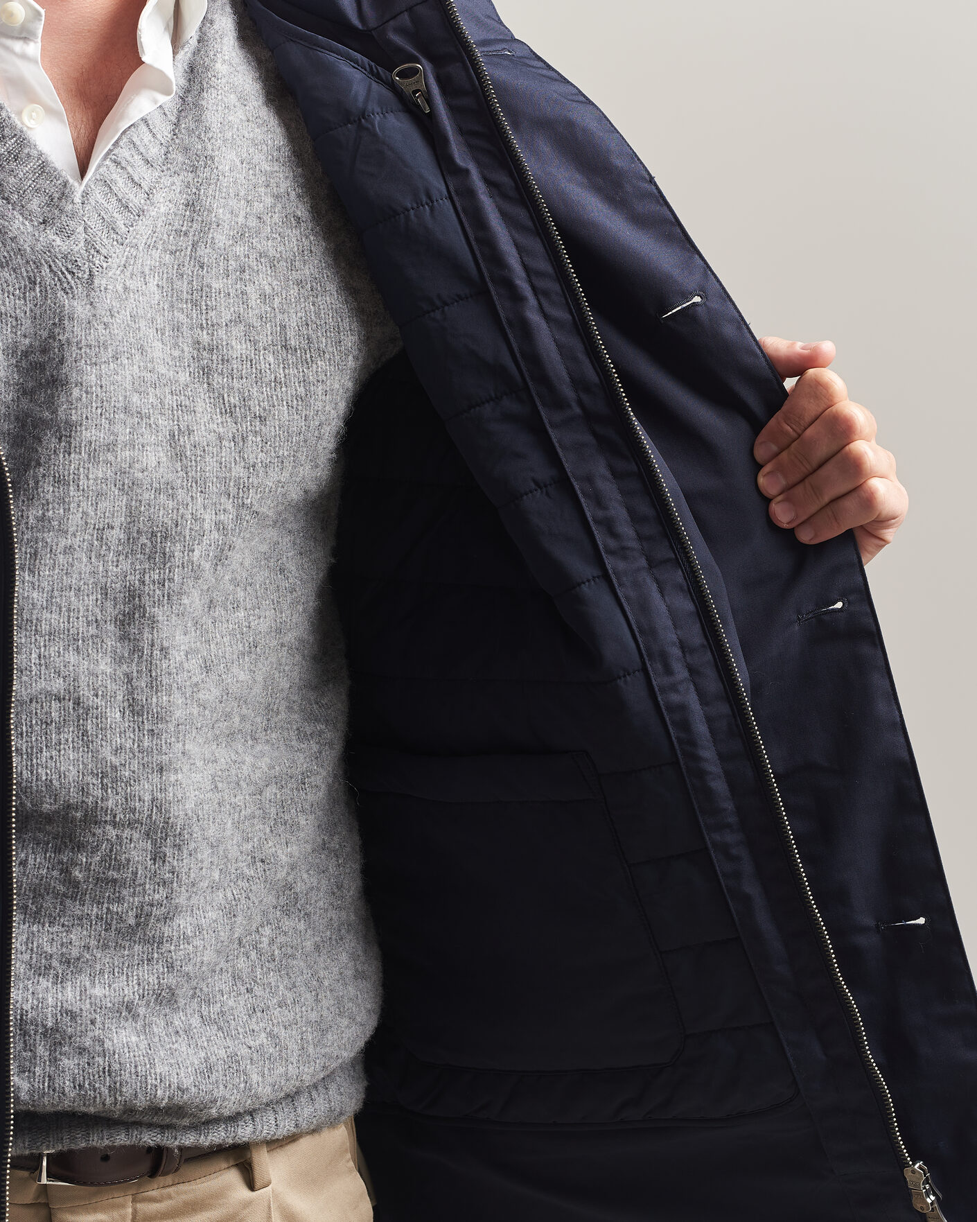 Uomini | Giacche | Gant | Double Jacket Evening Blue