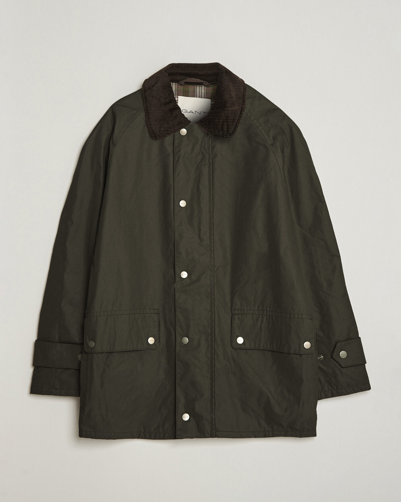 Uomini | Giacche | Gant | Waxed Barn Jacket Black Brown