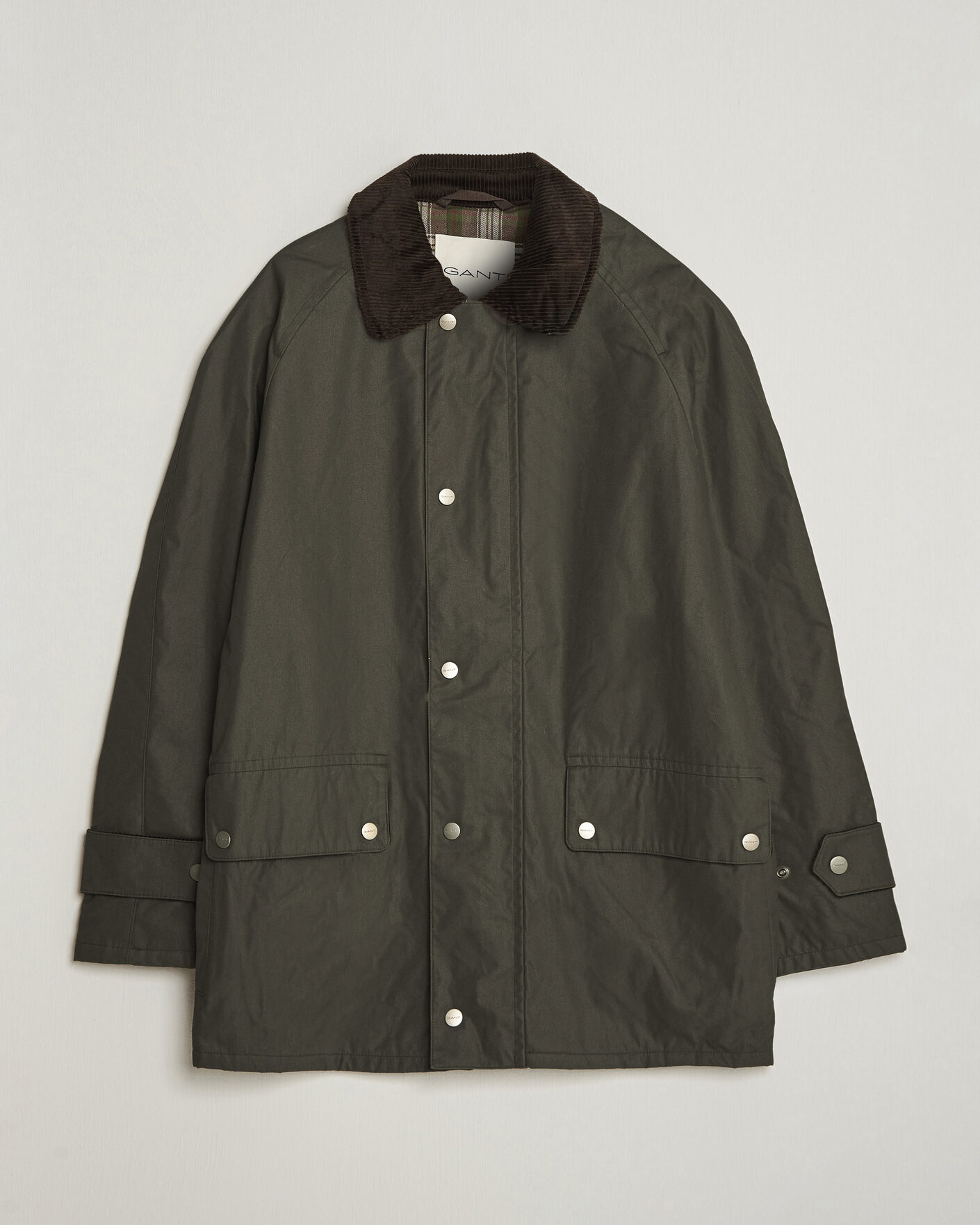 Uomini | Giacche | Gant | Waxed Barn Jacket Black Brown