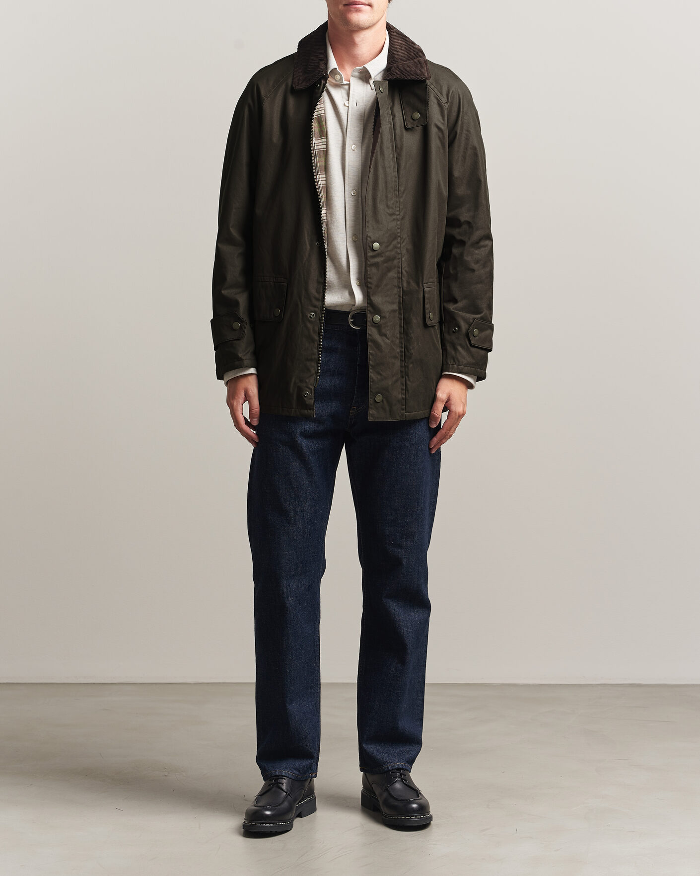 Uomini | Giacche | Gant | Waxed Barn Jacket Black Brown