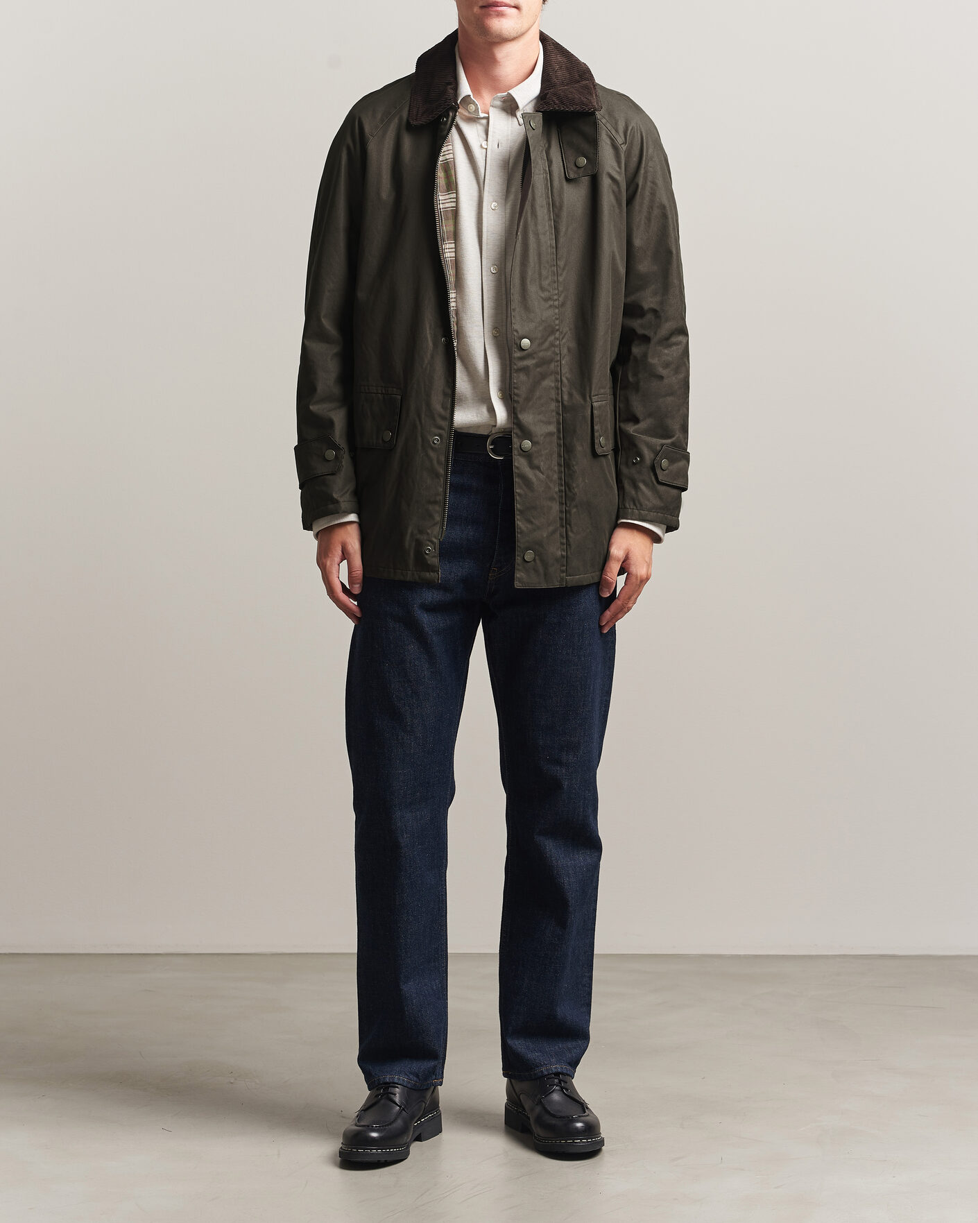 Uomini | Giacche | Gant | Waxed Barn Jacket Black Brown