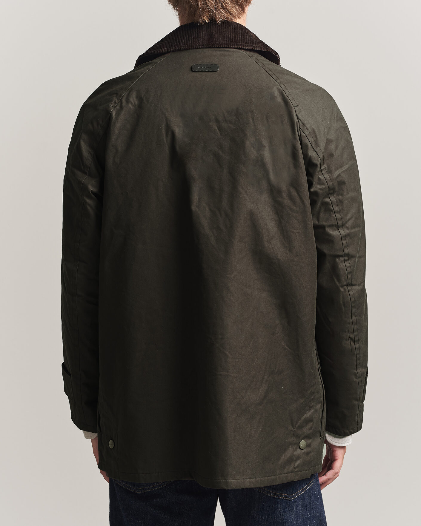 Uomini | Giacche | Gant | Waxed Barn Jacket Black Brown