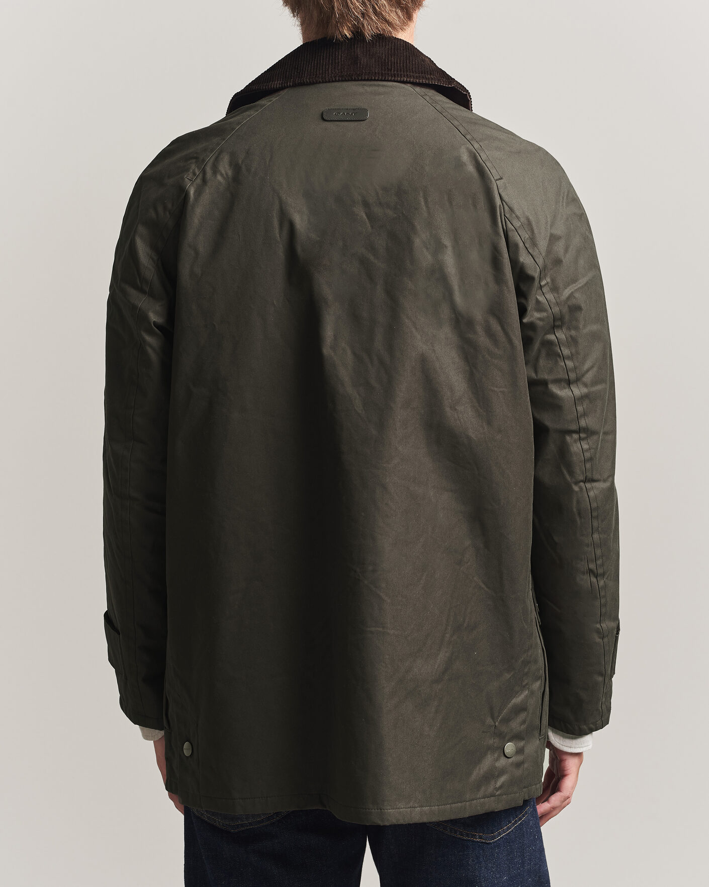 Uomini | Giacche | Gant | Waxed Barn Jacket Black Brown