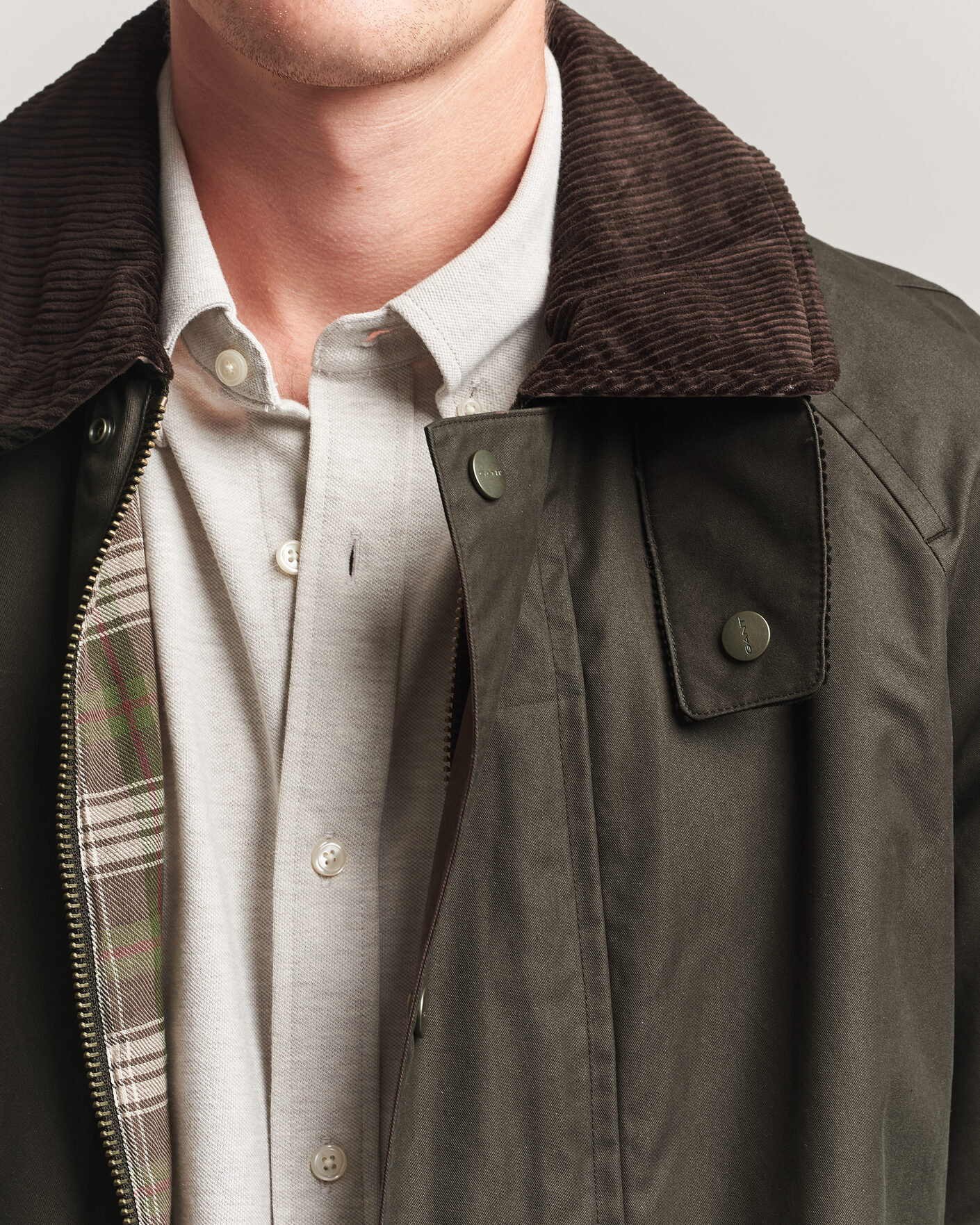 Uomini | Giacche | Gant | Waxed Barn Jacket Black Brown
