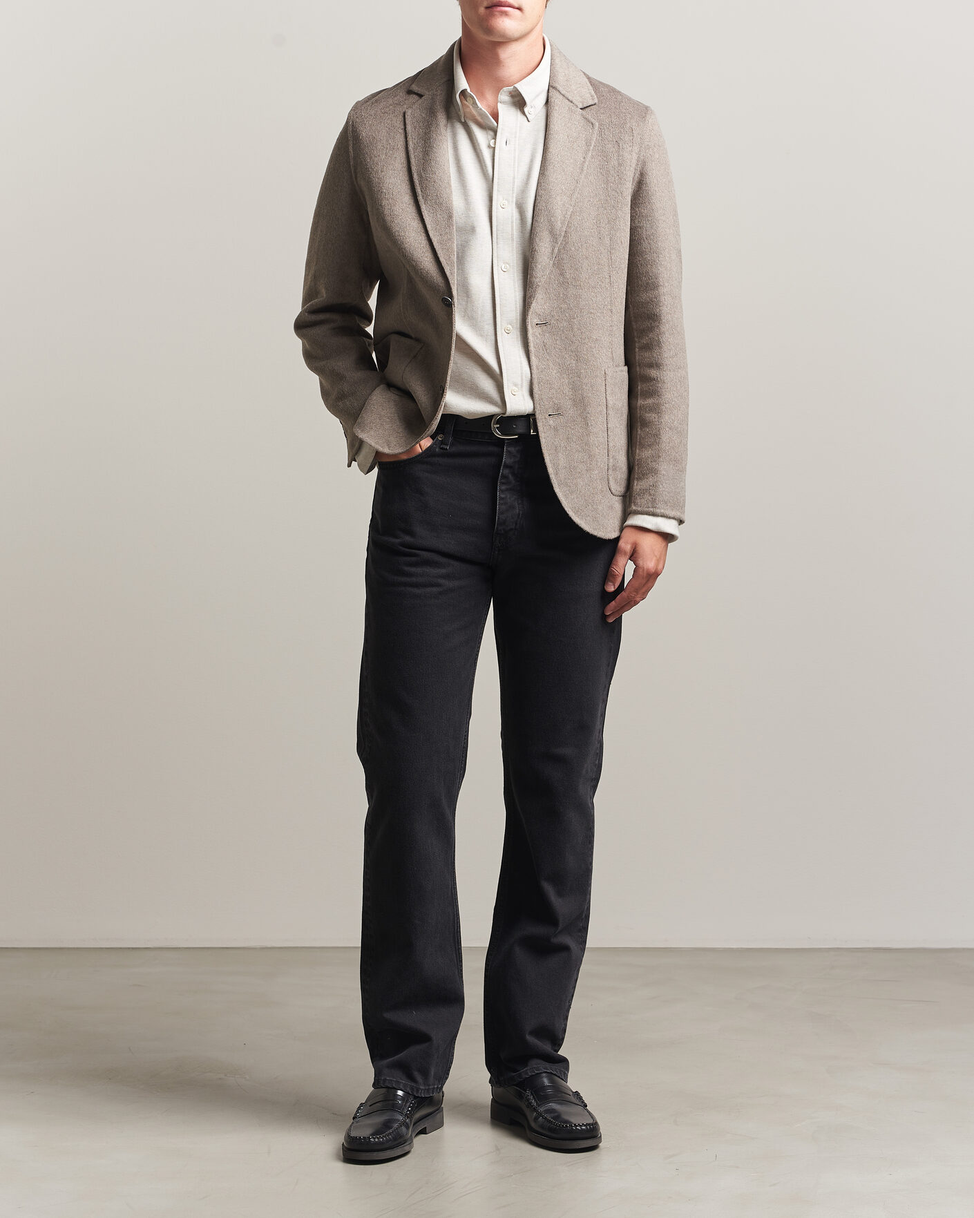 Uomini | Blazers | Gant | Handstitched Unlined Blazer Mist Taupe