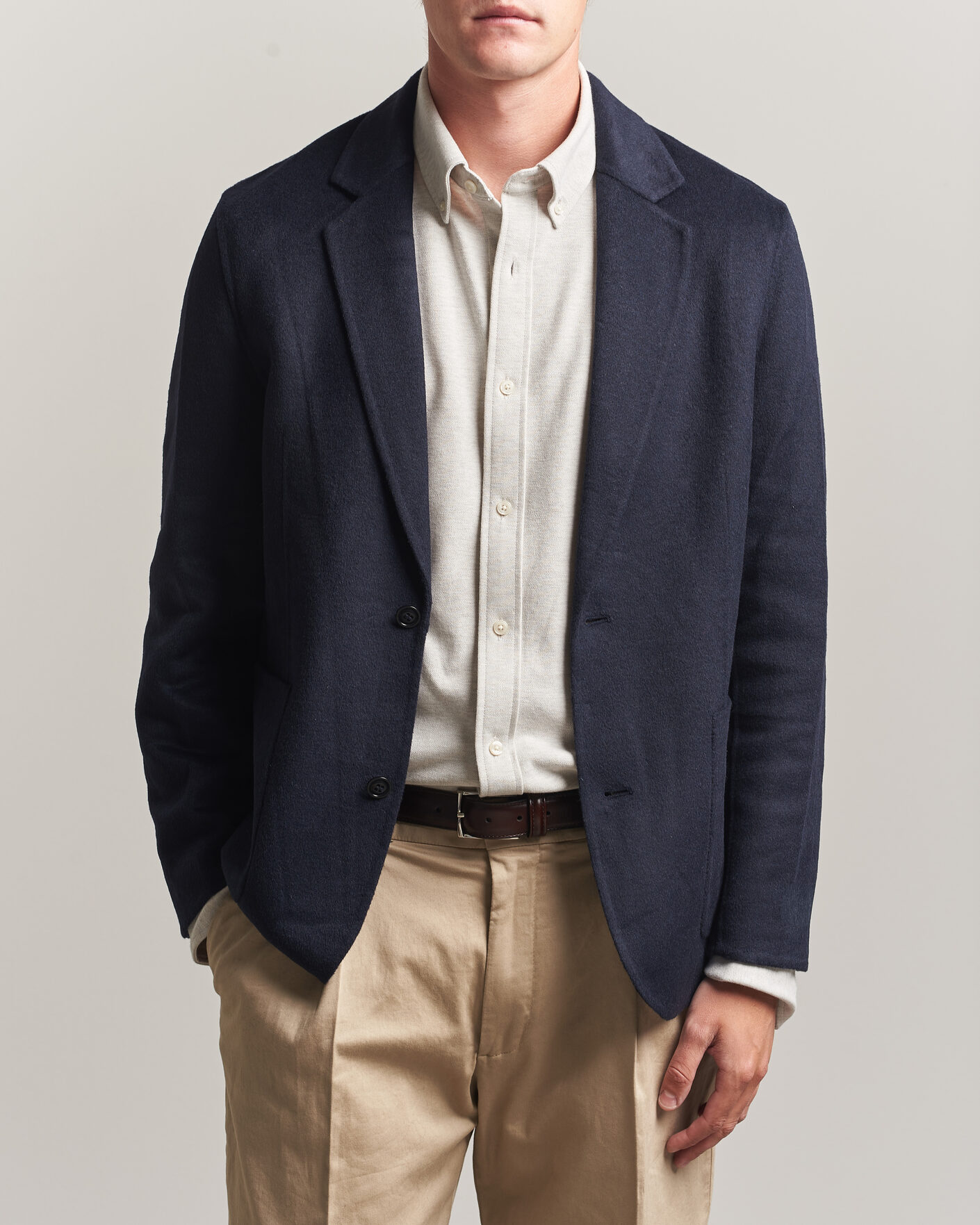 Uomini | Blazers | Gant | Handstitched Unlined Blazer Evening Blue