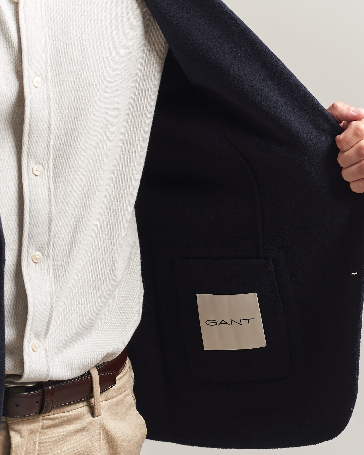 Uomini | Blazers | Gant | Handstitched Unlined Blazer Evening Blue