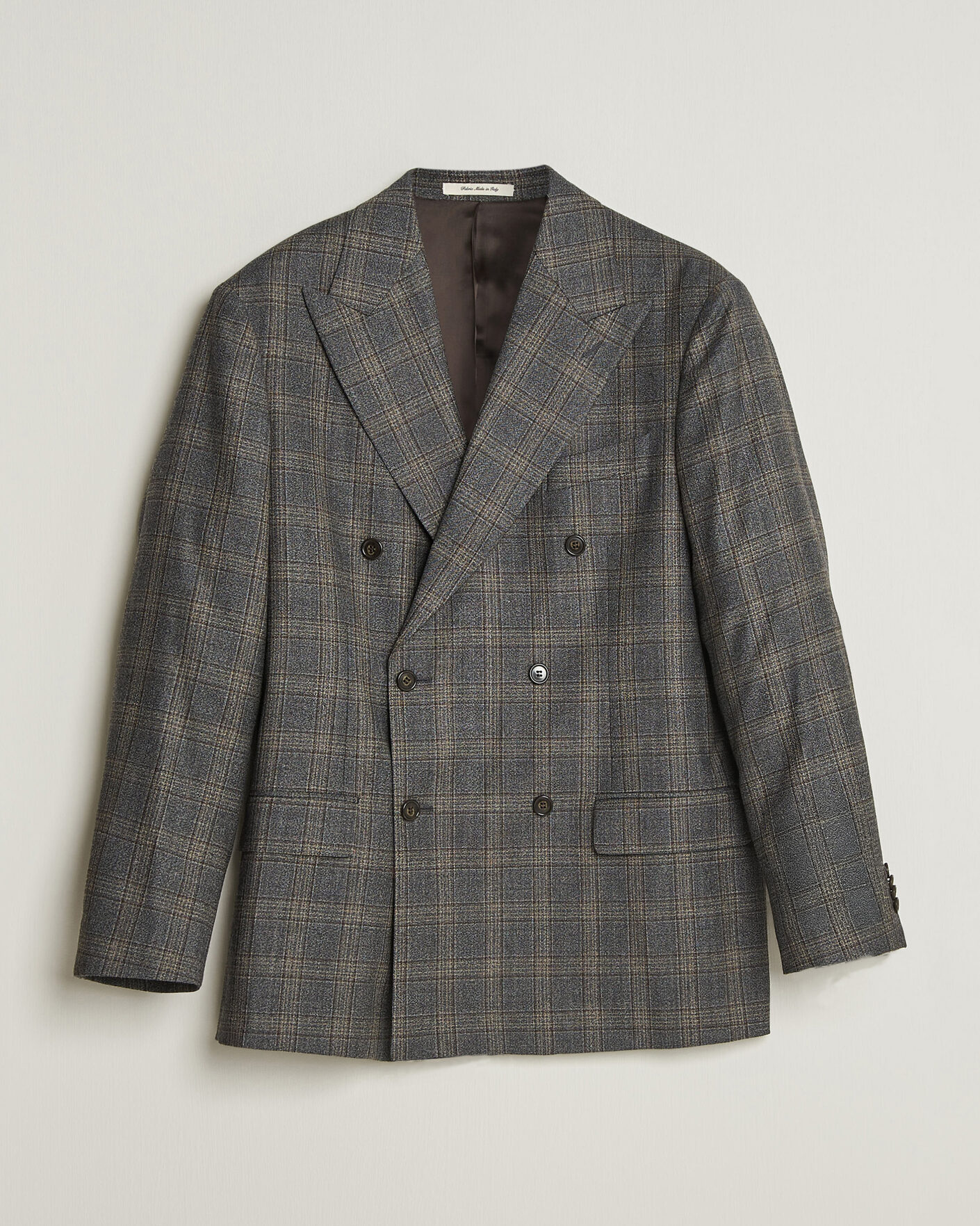 Uomini | Blazers | Gant | Wool Glencheck Double Breasted Blazer Ceramic Grey
