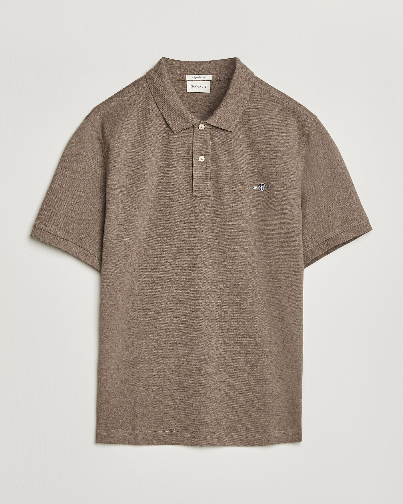 Uomini | Polo | Gant | The Original Polo Dark Hazelnut Melange