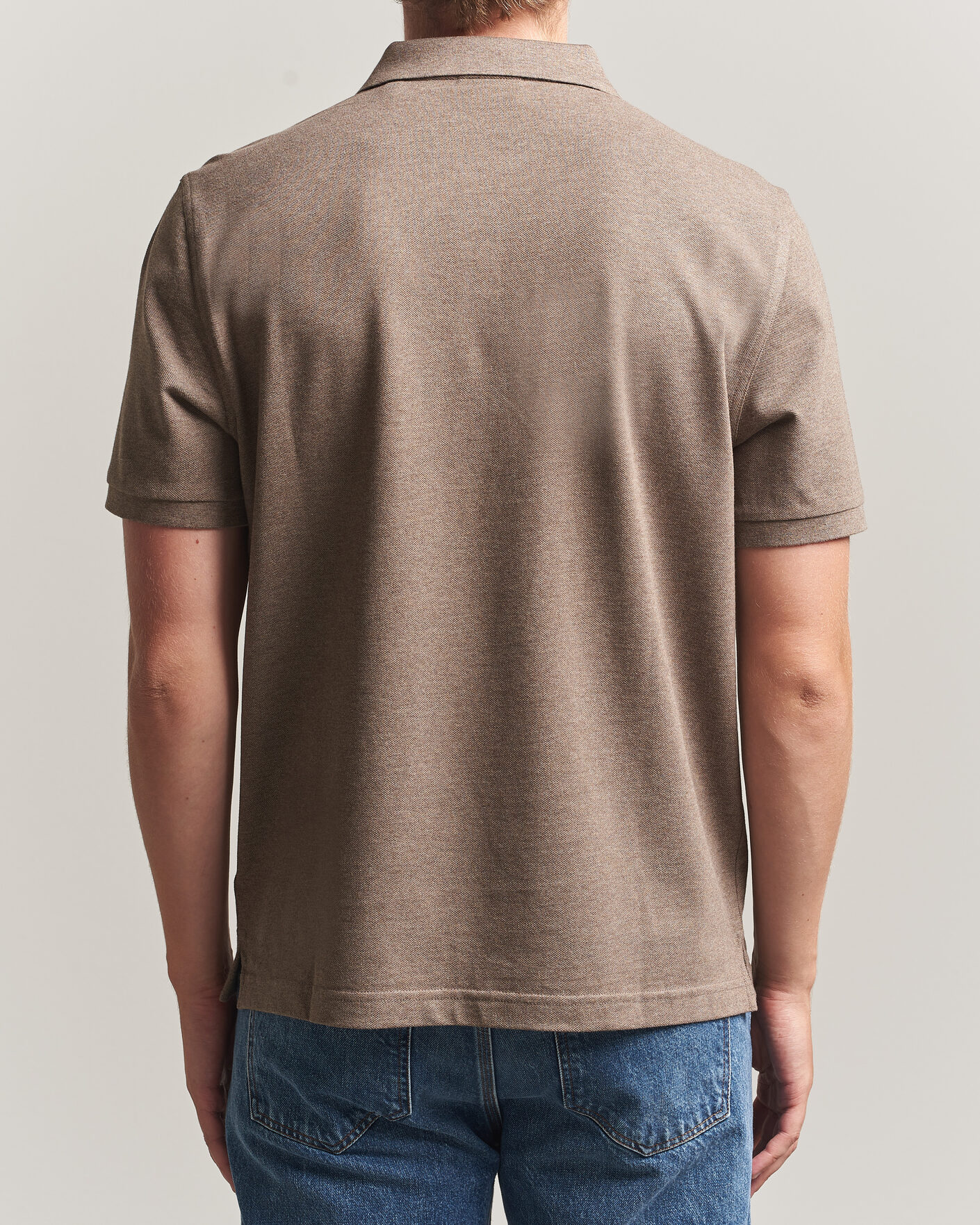Uomini | Polo | Gant | The Original Polo Dark Hazelnut Melange