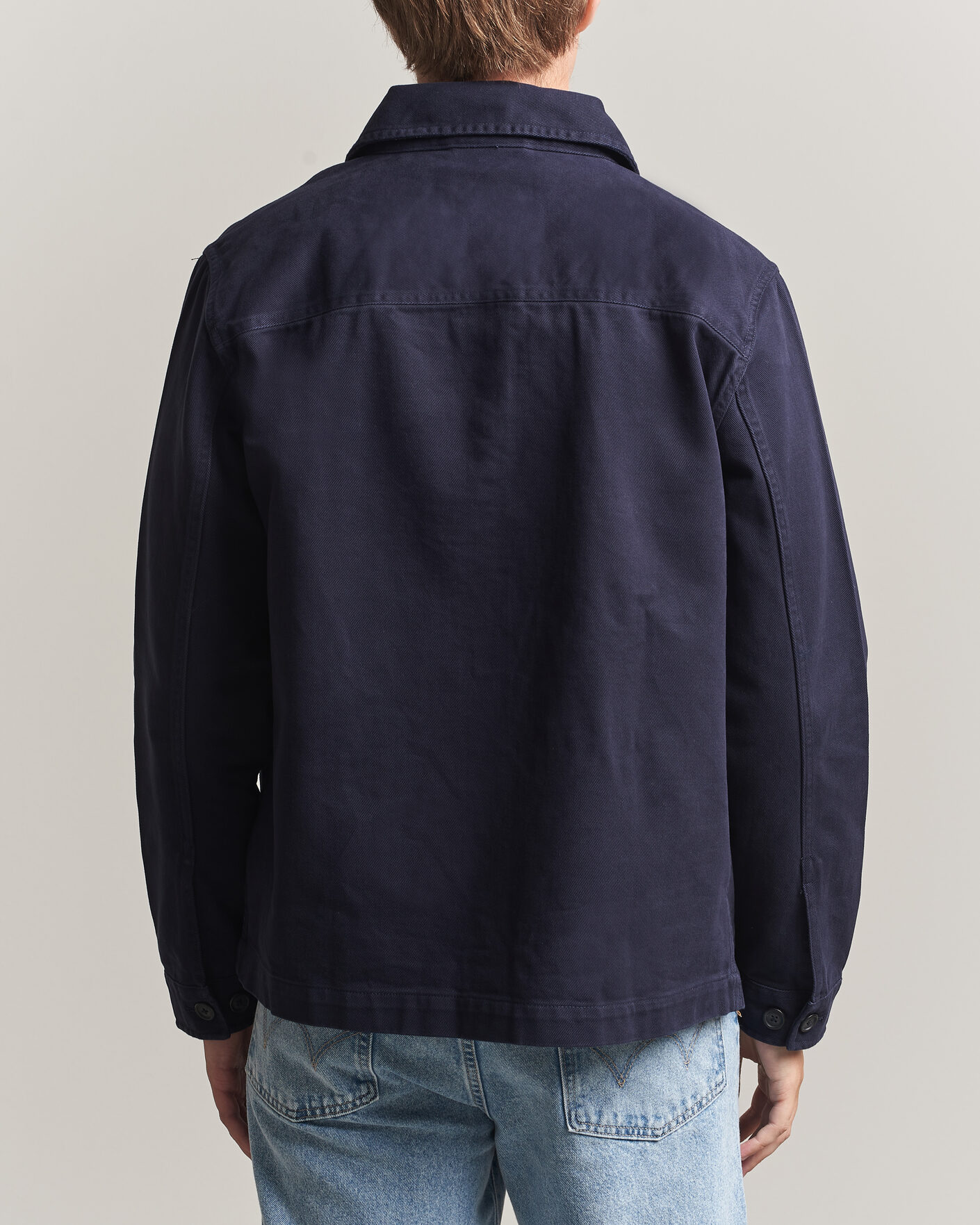 Uomini | Camicie | Gant | Regular Fit Brushed Twill Overshirt Evening Blue