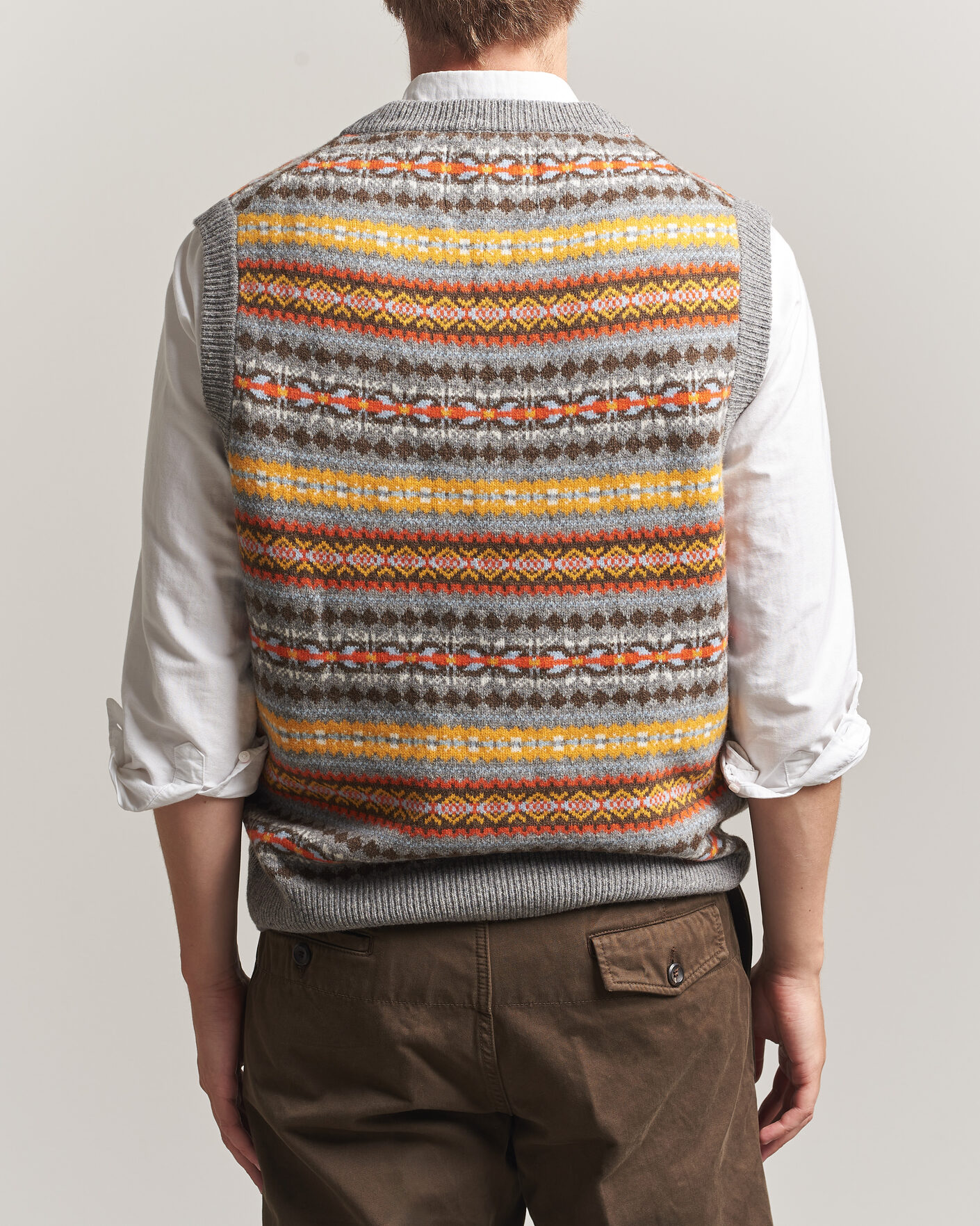 Uomini | Maglieria | Gant | Wool Knitted Fairisle Vest Multi
