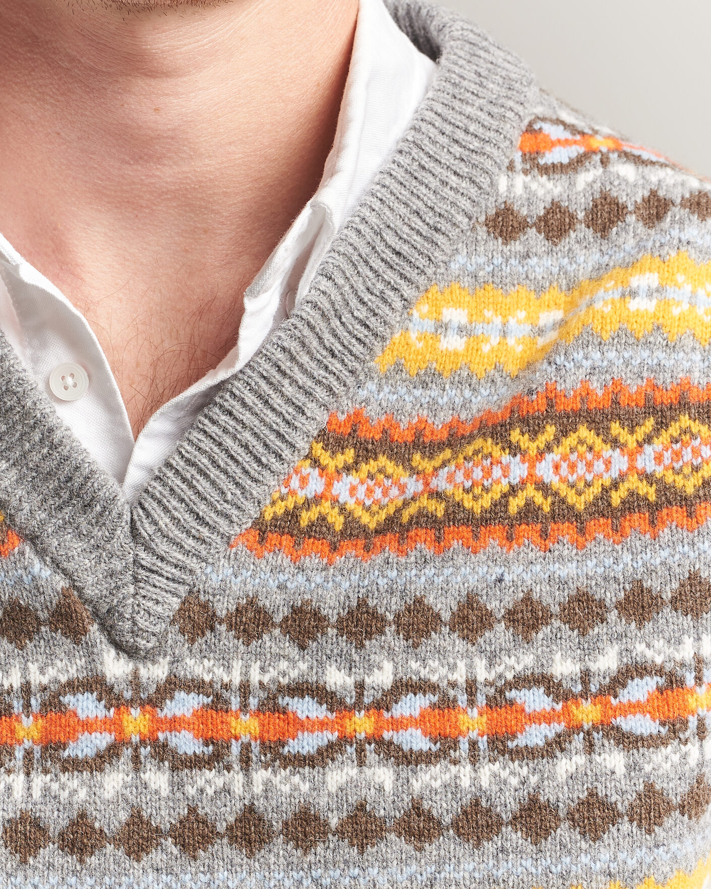 Uomini | Maglieria | Gant | Wool Knitted Fairisle Vest Multi