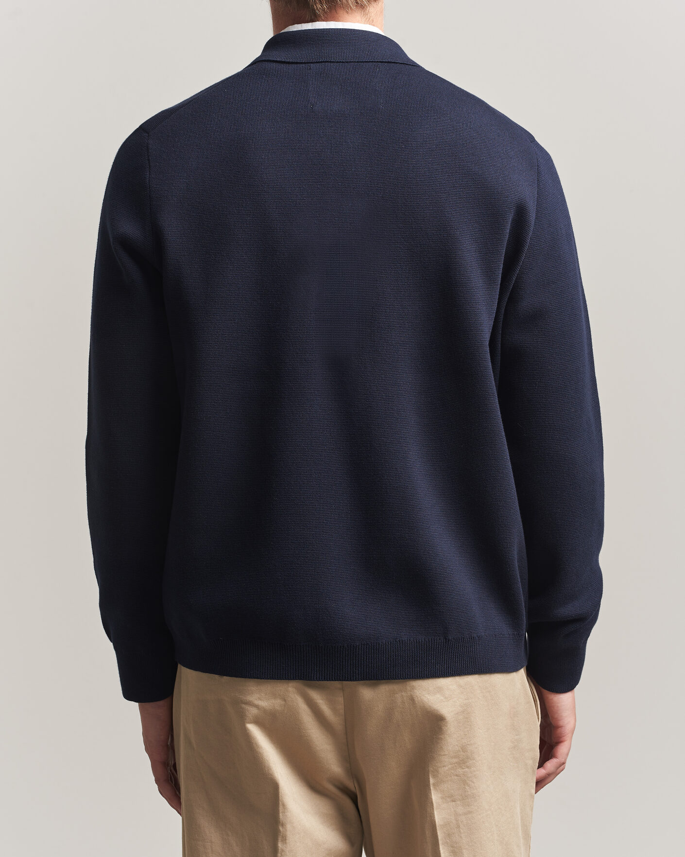 Uomini | Maglieria | Gant | Milano Knitted Cardigan Evening Blue