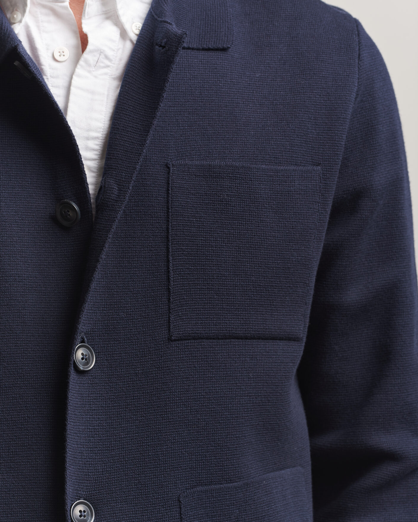 Uomini | Maglieria | Gant | Milano Knitted Cardigan Evening Blue