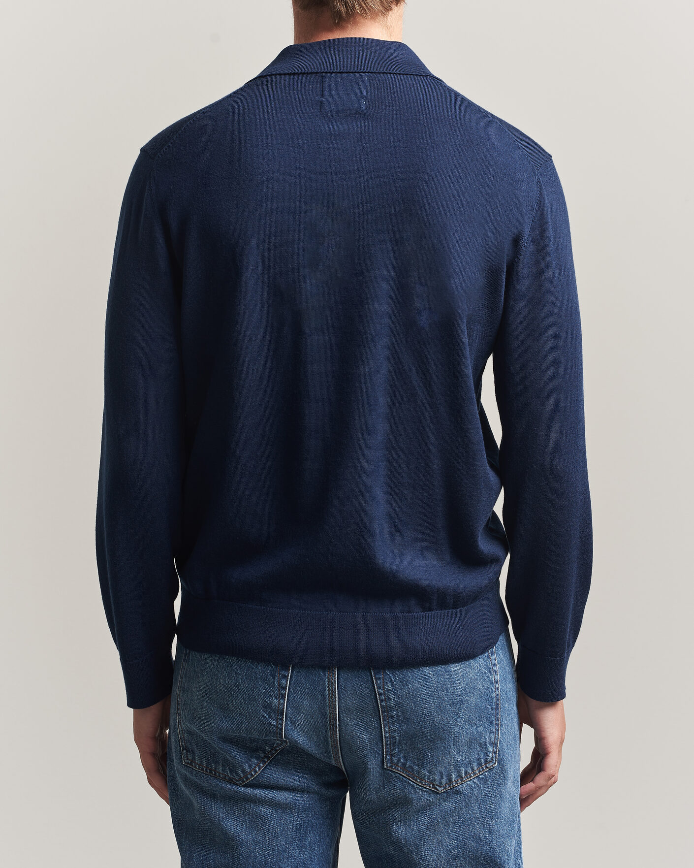 Uomini | Maglieria | Gant | Extrafine Merino Knitted Polo Marine
