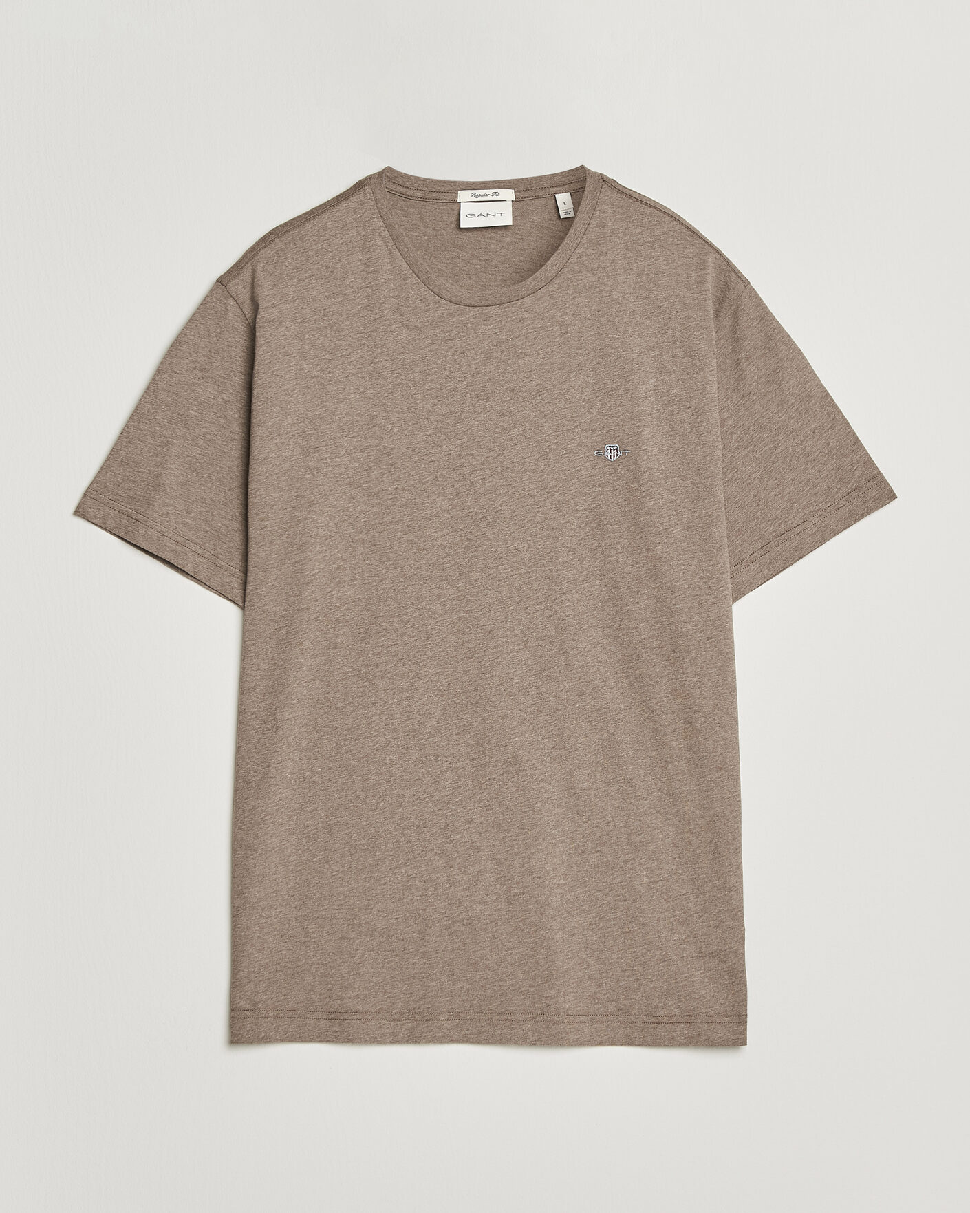 Uomini | T-shirt | Gant | The Original T-Shirt Dark Hazelnut Melange