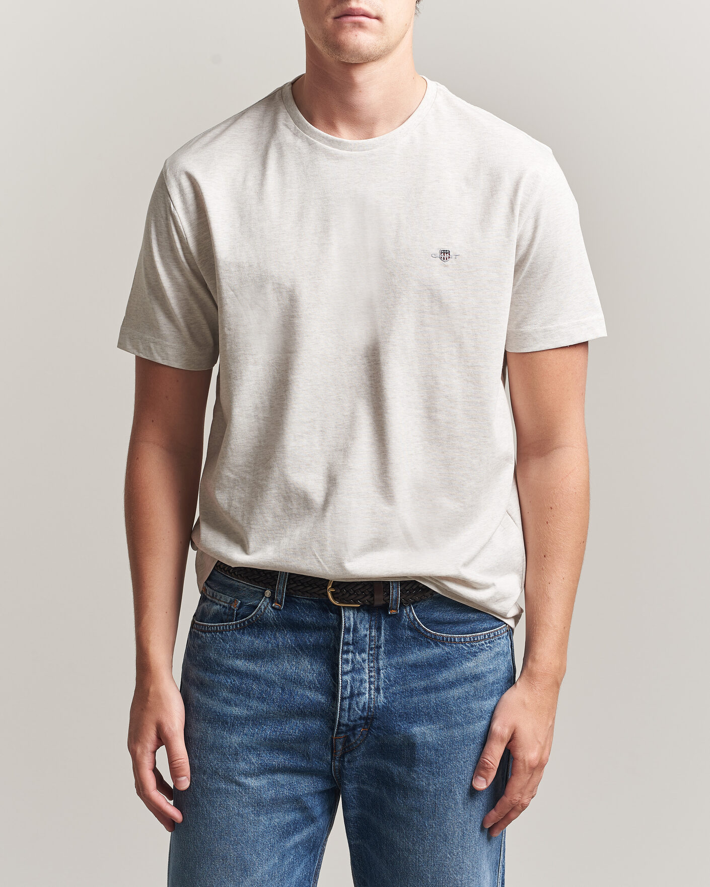 Uomini | T-shirt | Gant | The Original T-Shirt Glacier Melange