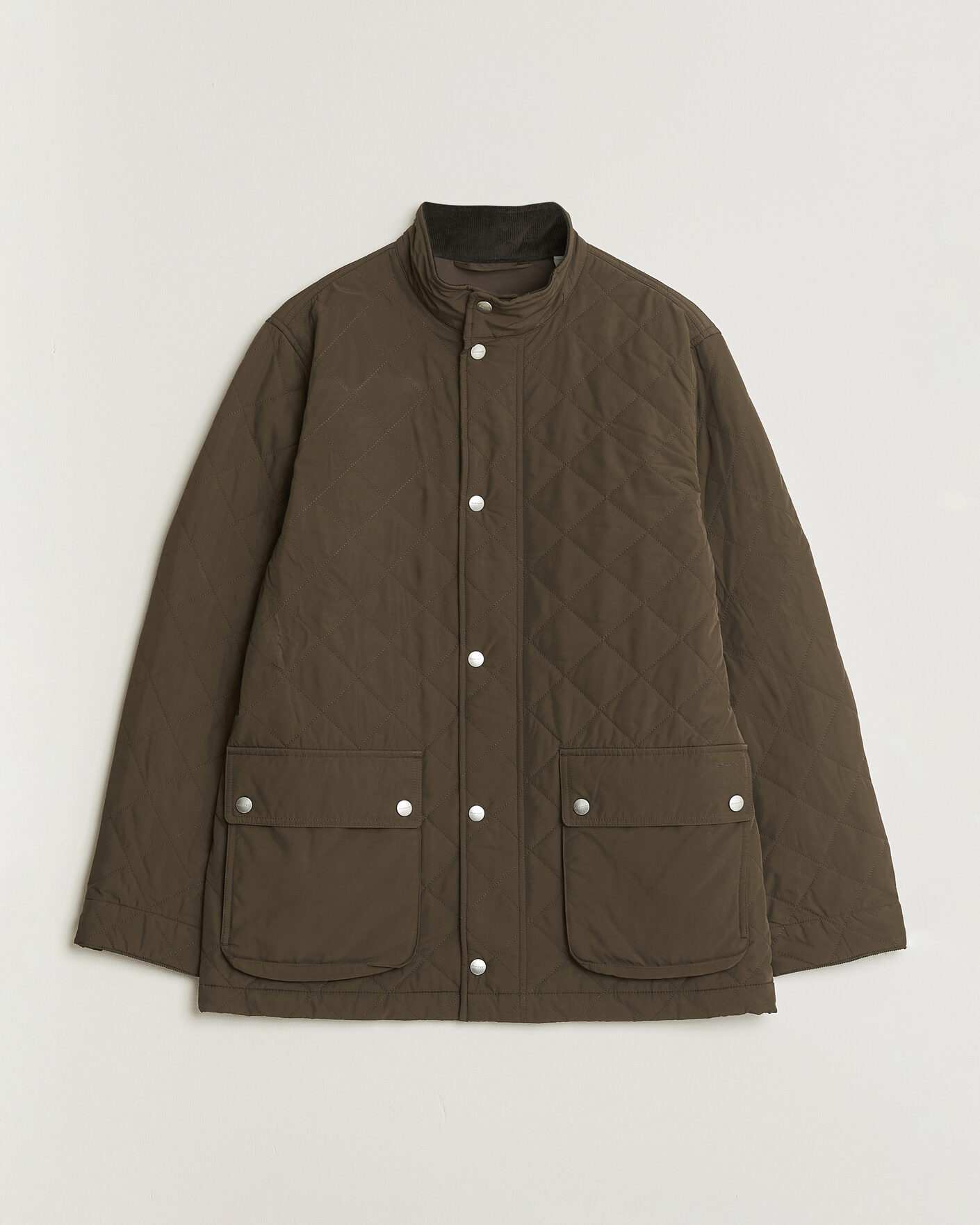 Uomini | Giacche | Gant | Classic Quilted Mid Jacket Black Brown
