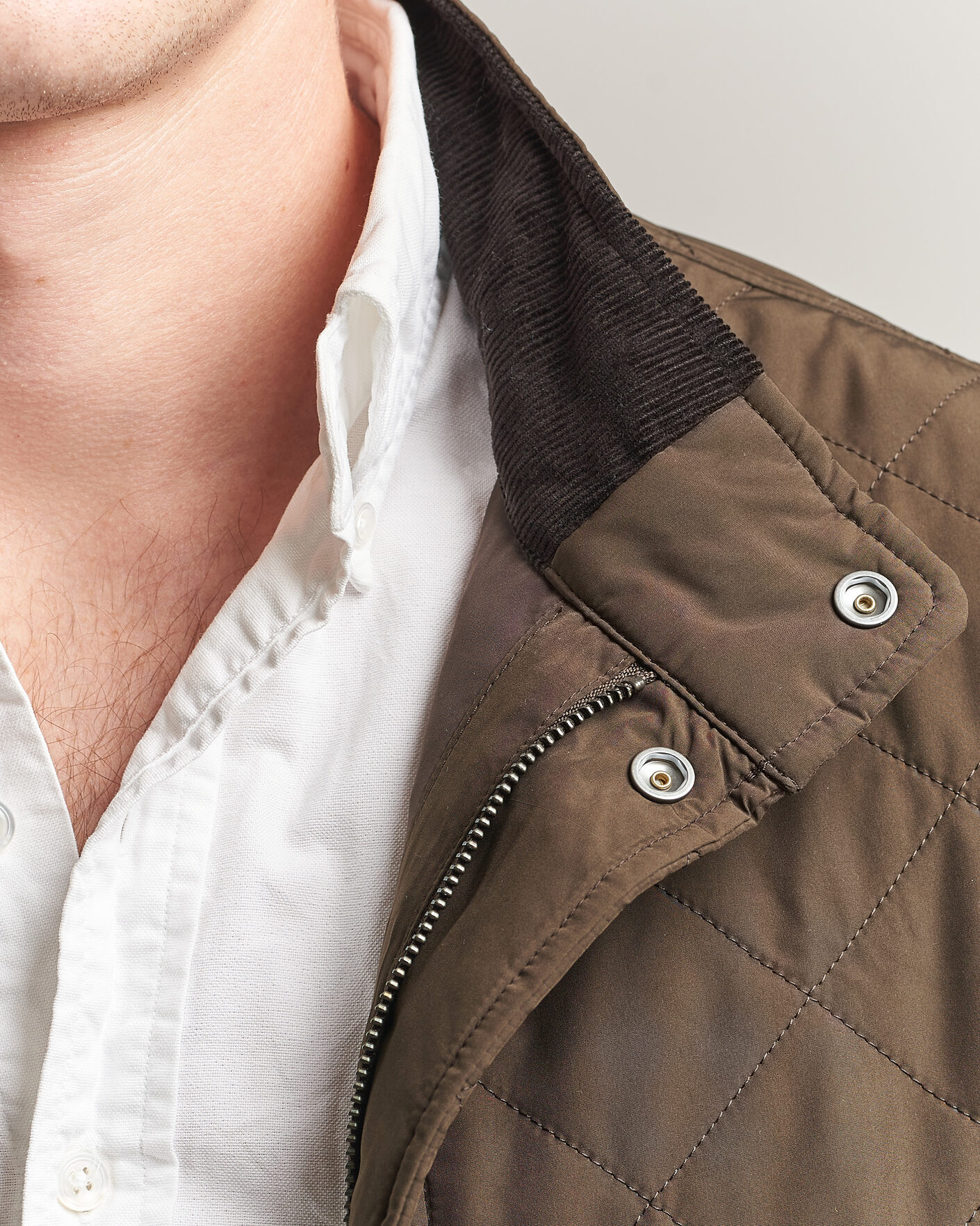 Uomini | Giacche | Gant | Classic Quilted Mid Jacket Black Brown
