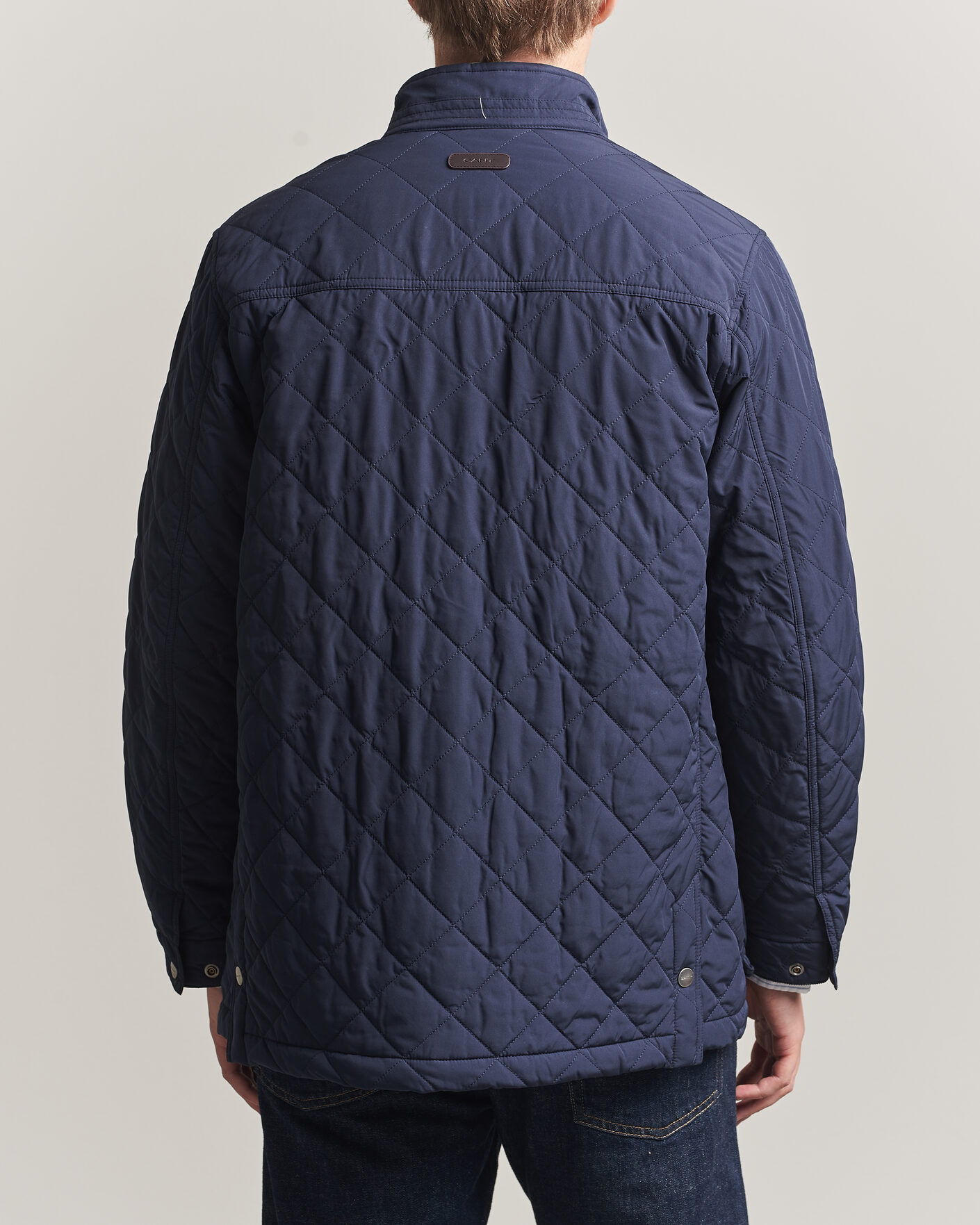 Uomini | Giacche | Gant | Classic Quilted Mid Jacket Evening Blue