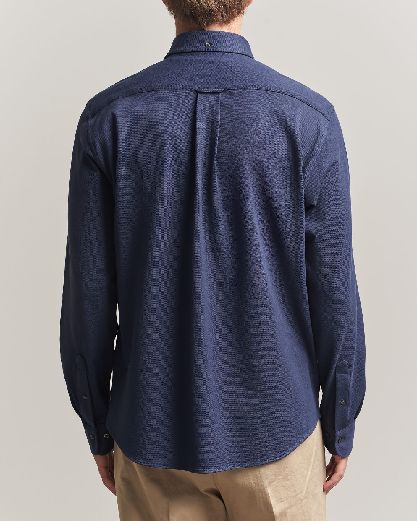 Uomini | Camicie | Gant | Regular Fit Jersey Pique Shirt Marine