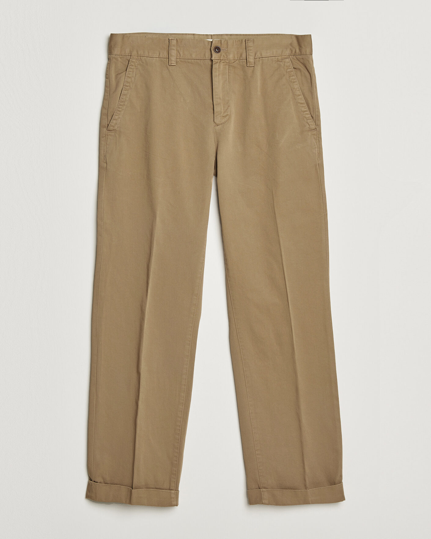 Uomini | Pantaloni | Gant | YALE Cotton Twill Chinos Darkened Beige