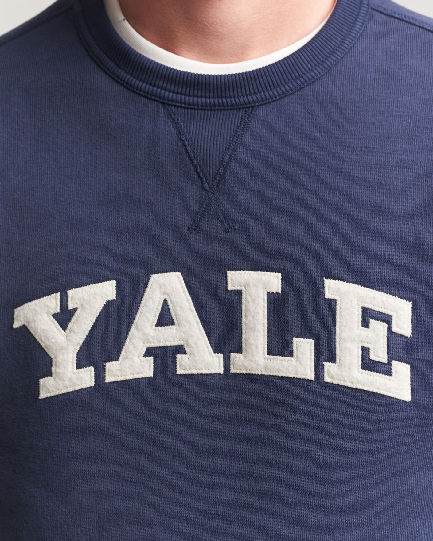 Uomini | Maglieria | Gant | YALE Crew Neck Sweatshirt Marine