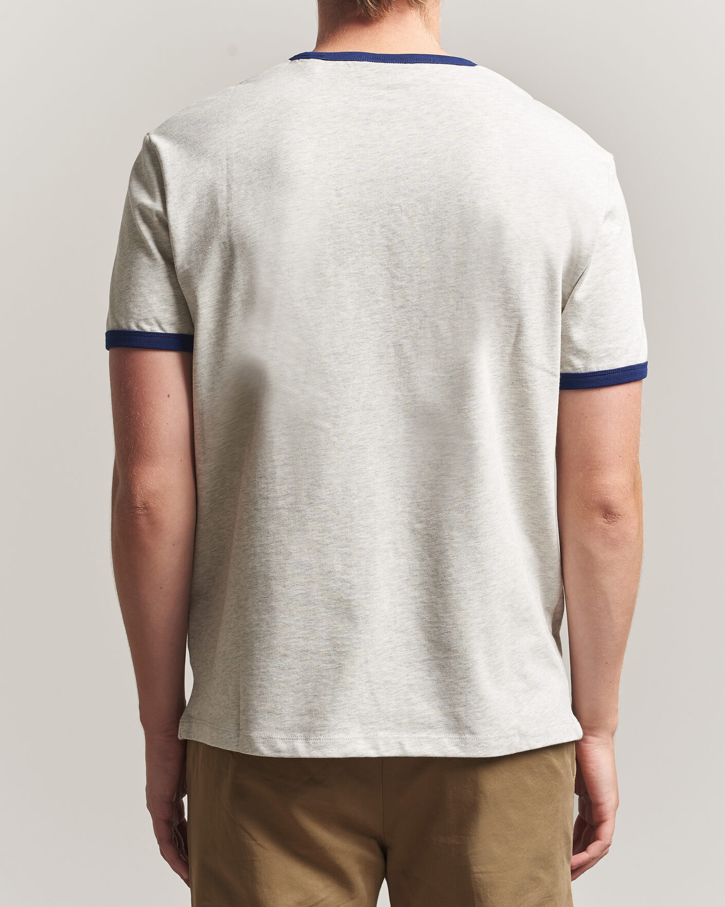 Uomini | T-shirt | Gant | YALE Crew Neck T-Shirt Grey Melange