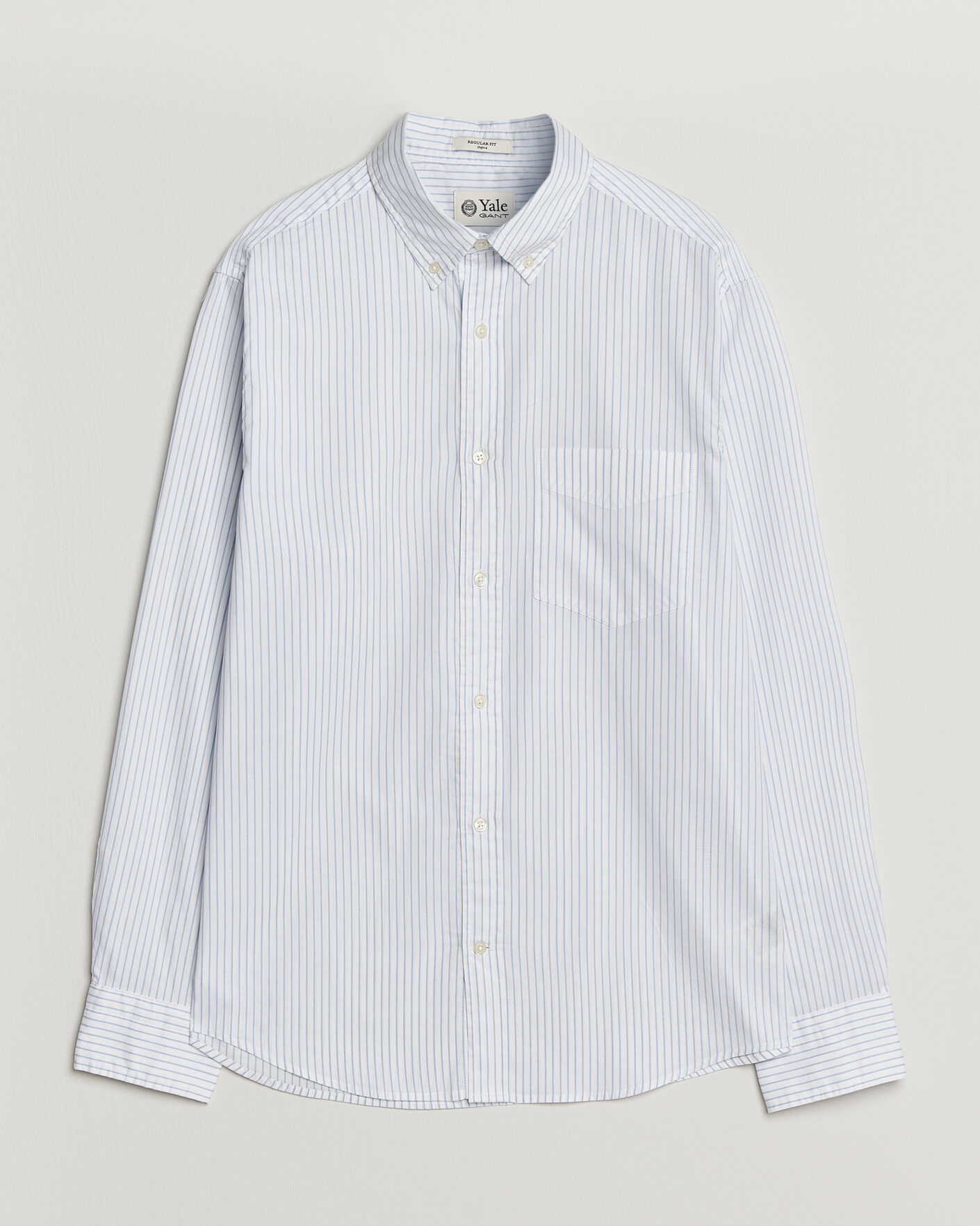 Uomini | Camicie | Gant | YALE Regular Fit Striped Oxford Shirt Light Blue