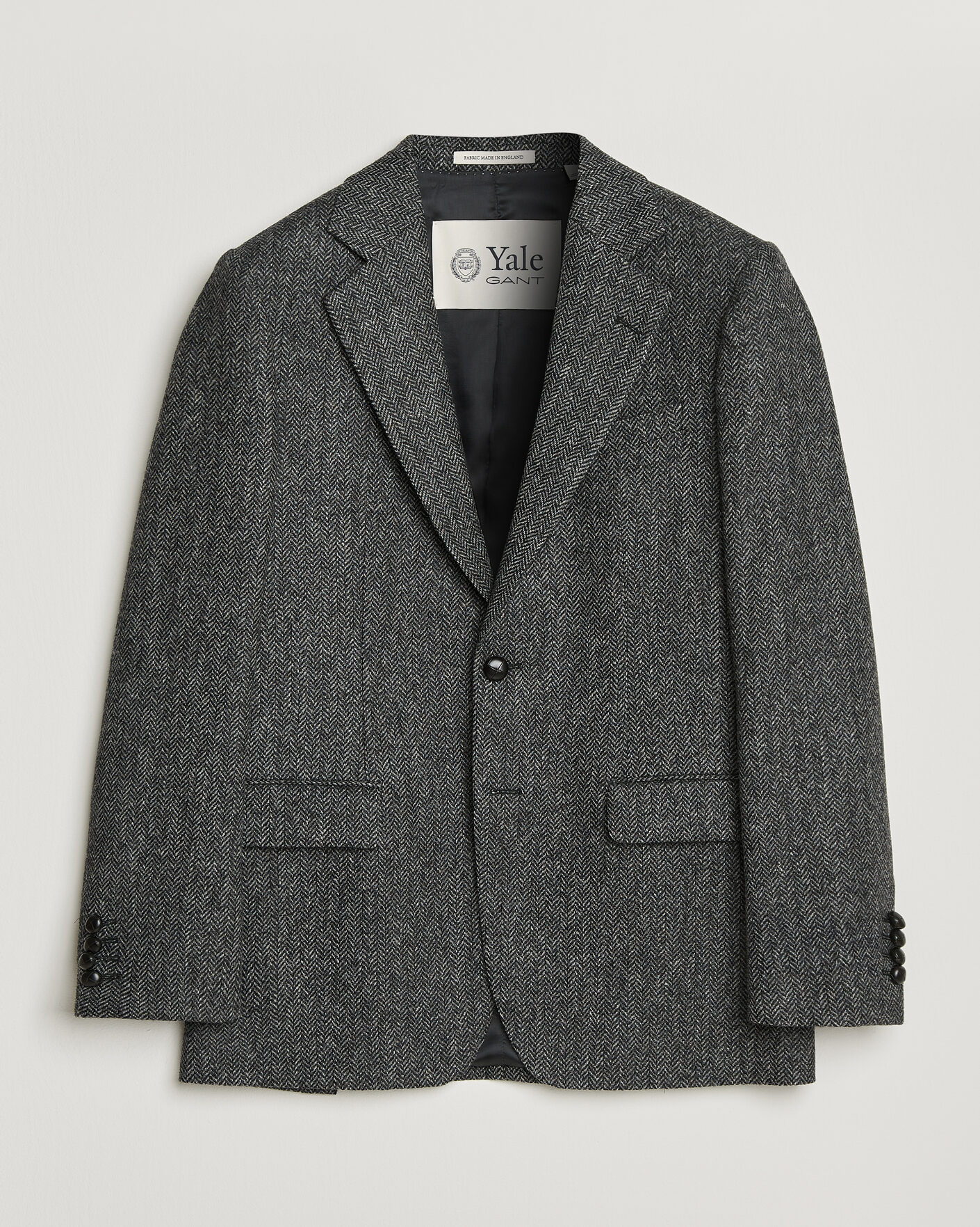 Uomini | Blazers | Gant | YALE Tweed Blazer Black Grey
