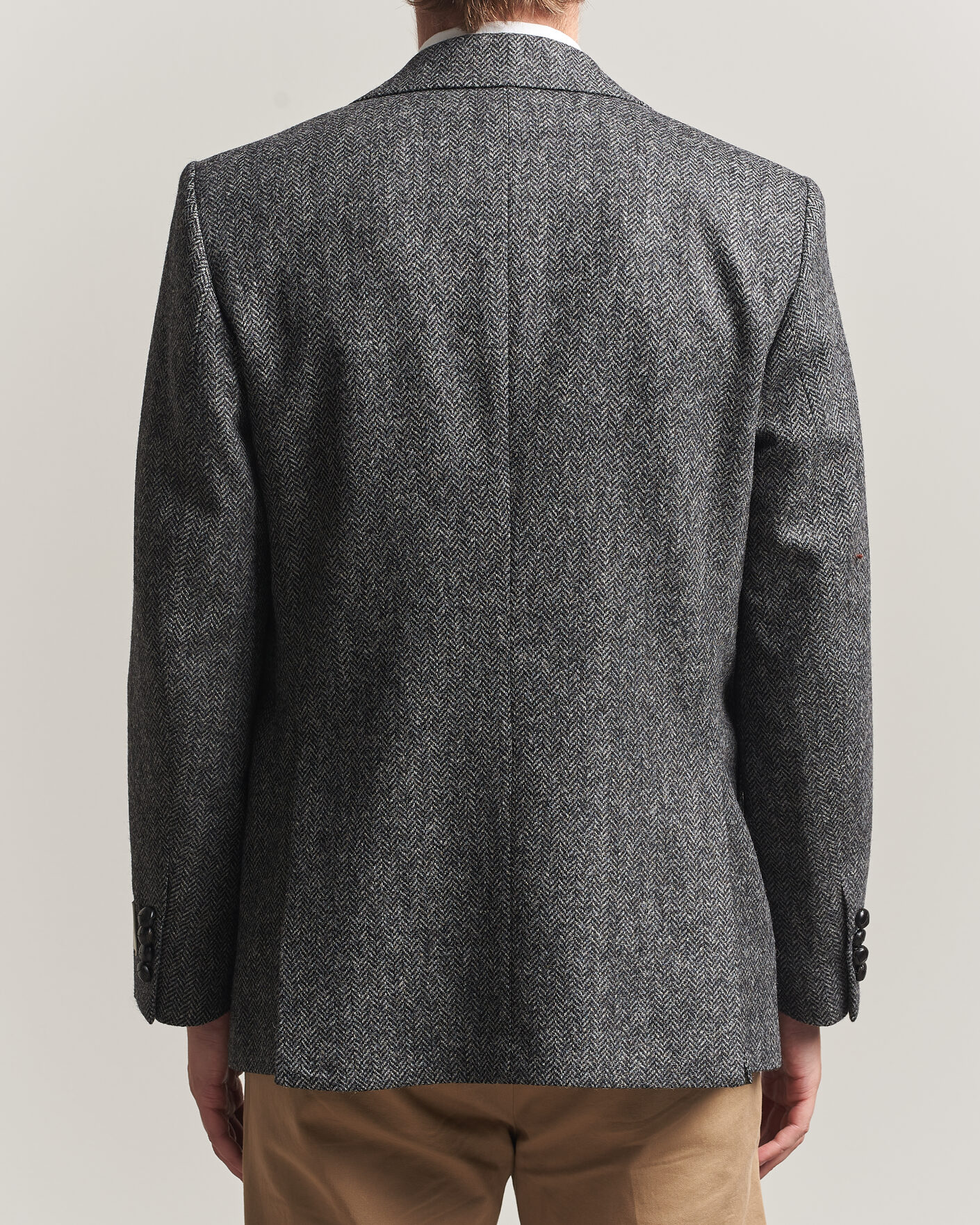 Uomini | Blazers | Gant | YALE Tweed Blazer Black Grey