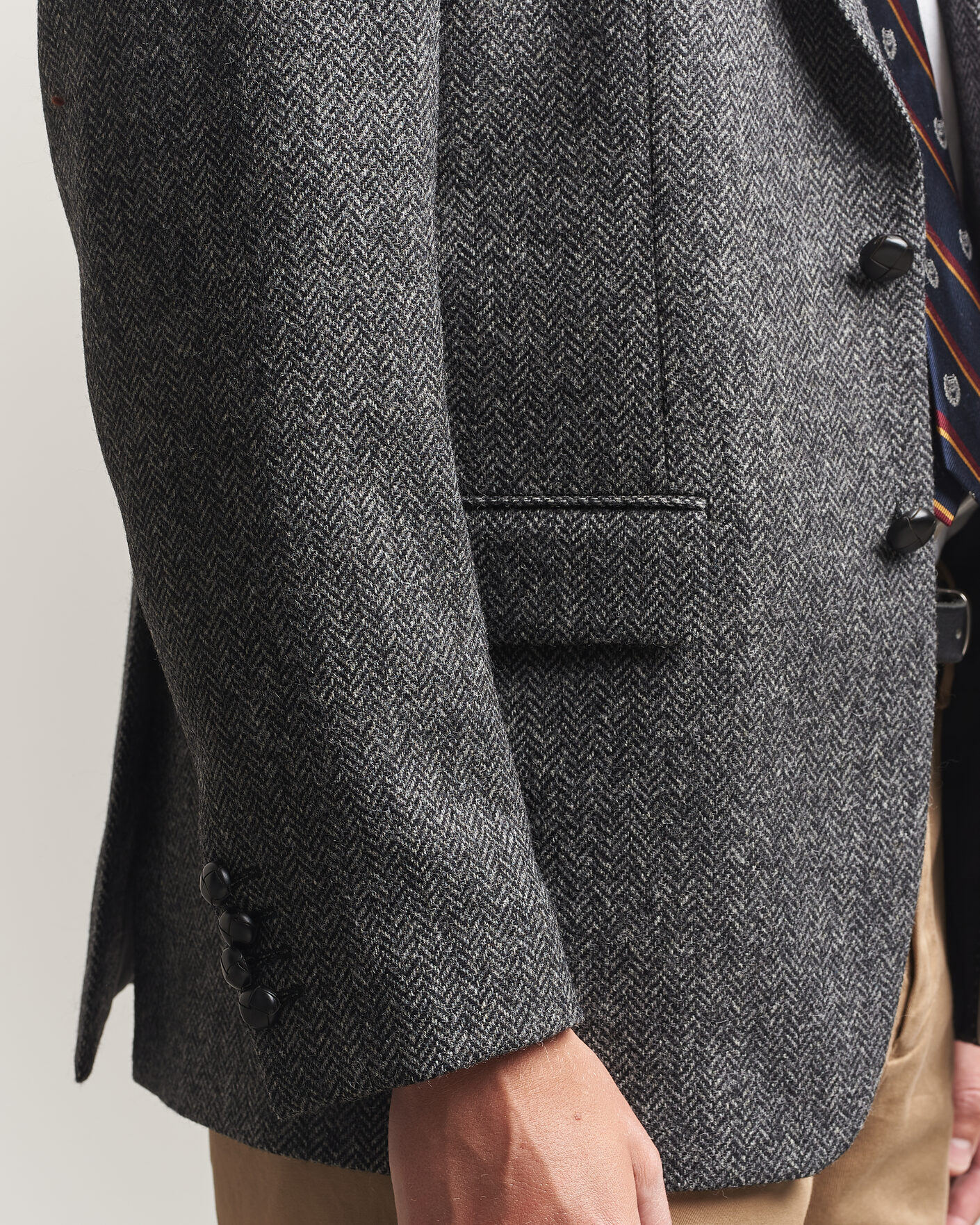Uomini | Blazers | Gant | YALE Tweed Blazer Black Grey