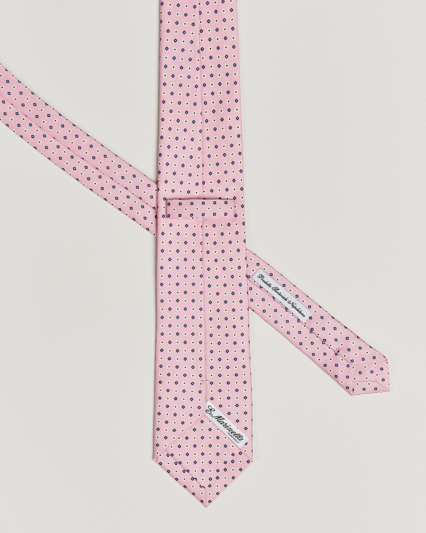 Uomini | Cravatte | E. Marinella | 3-Fold Printed Silk Tie Pink